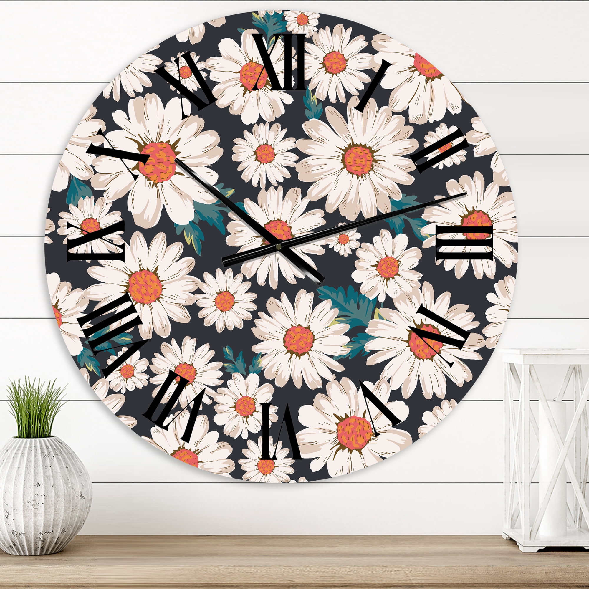 Designart 1 in Quartz Traditional Wall Clock