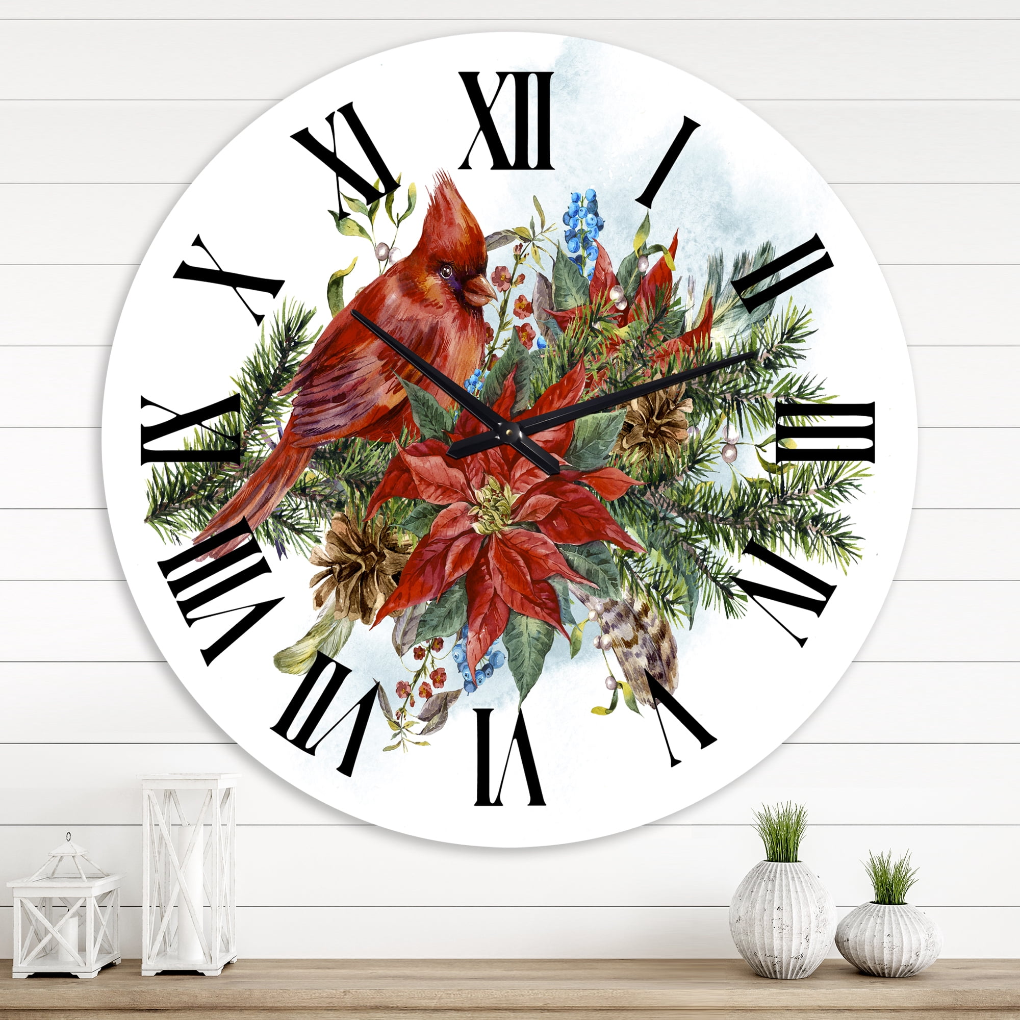 Designart 1 in Quartz Traditional Wall Clock