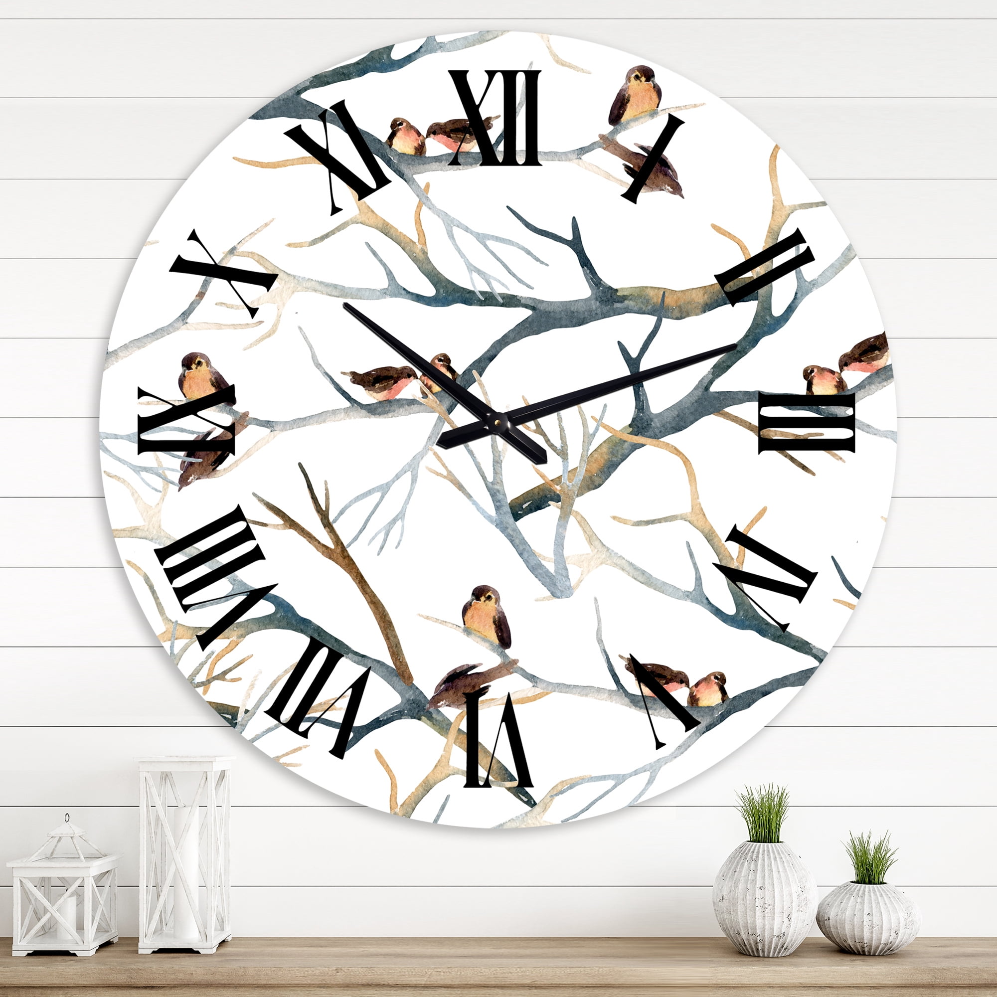 Designart 1 in Quartz Traditional Wall Clock
