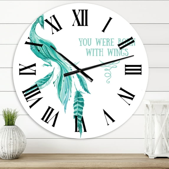 Designart 1 in Quartz Traditional Wall Clock