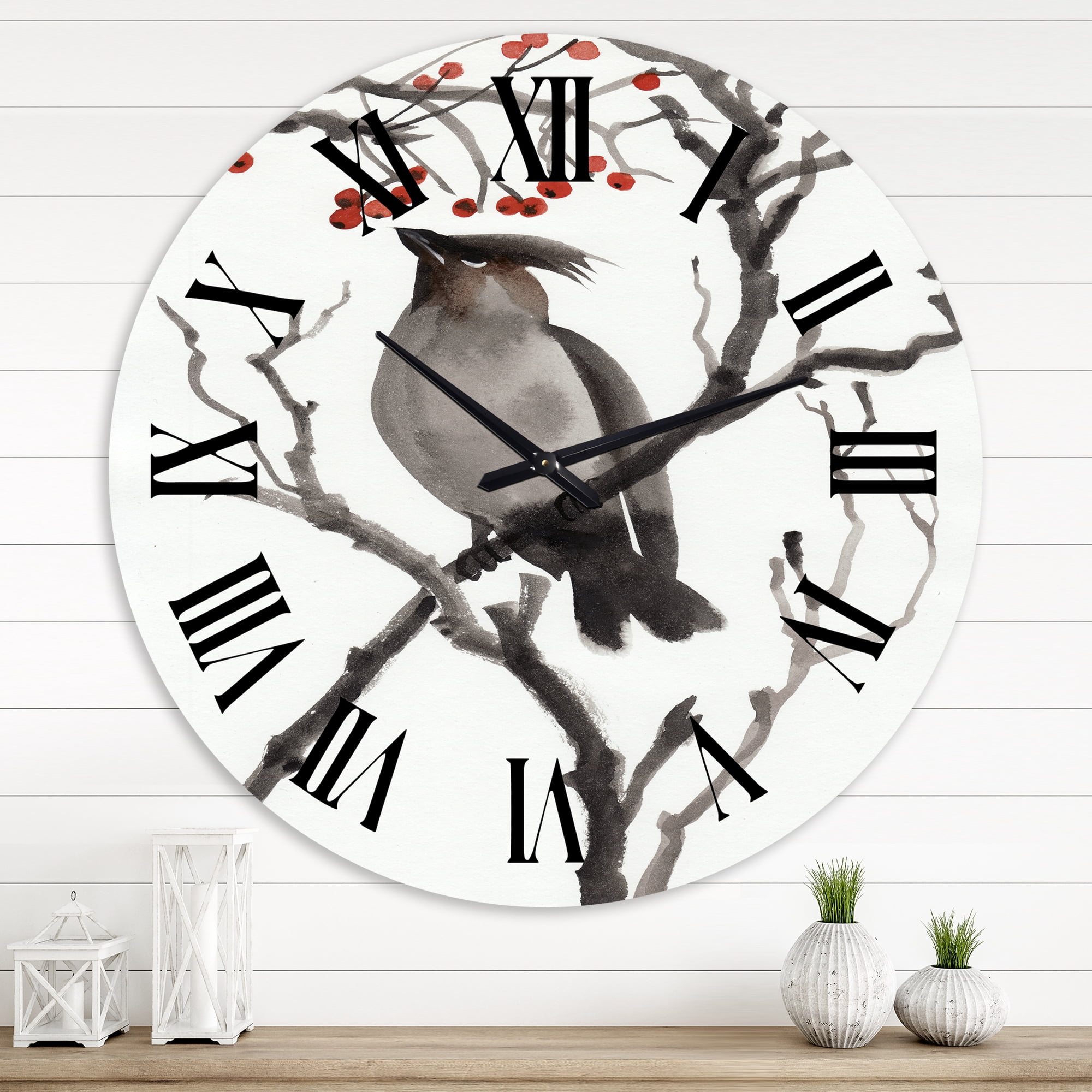 Designart 1 in Quartz Traditional Wall Clock