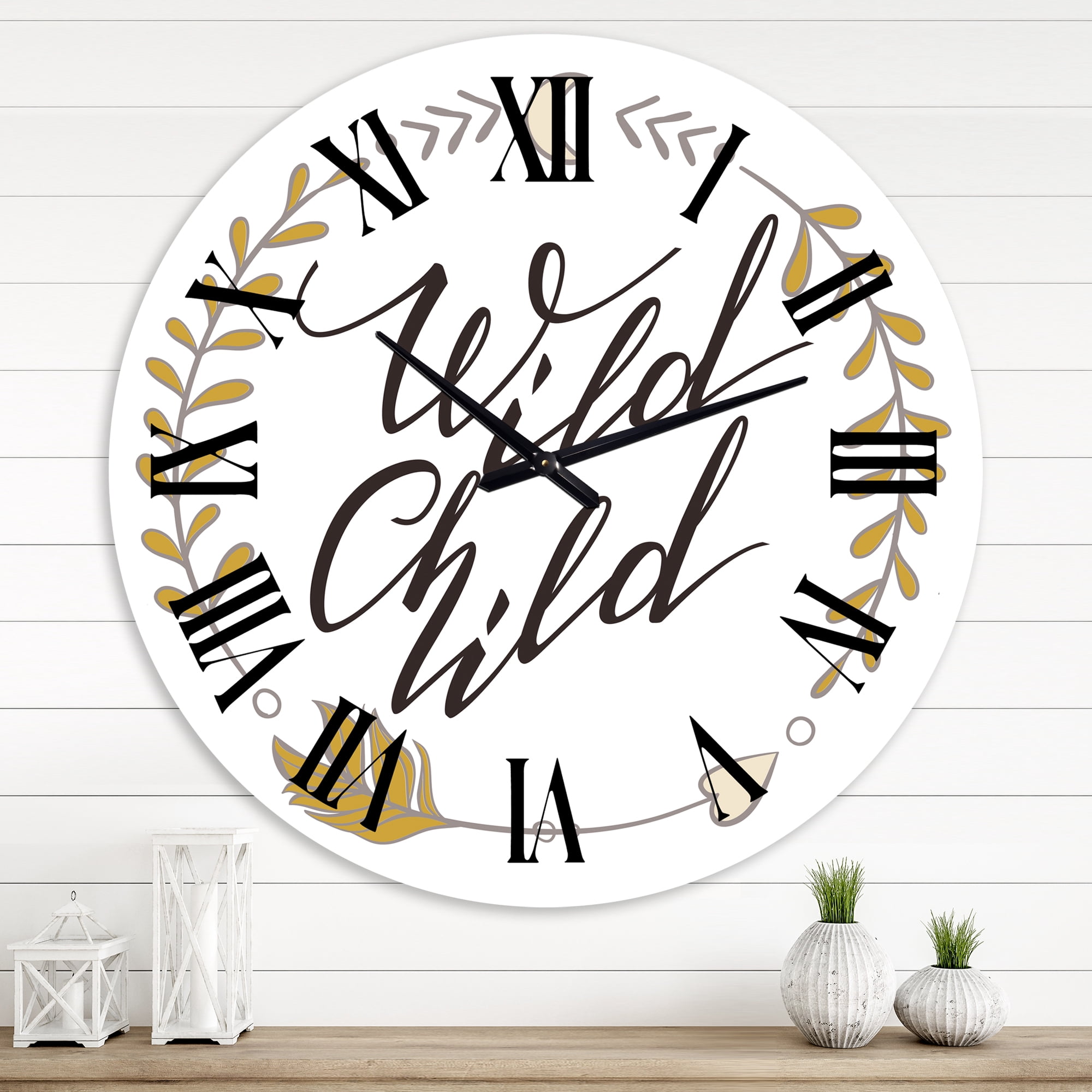 Designart 1 in Quartz Traditional Wall Clock
