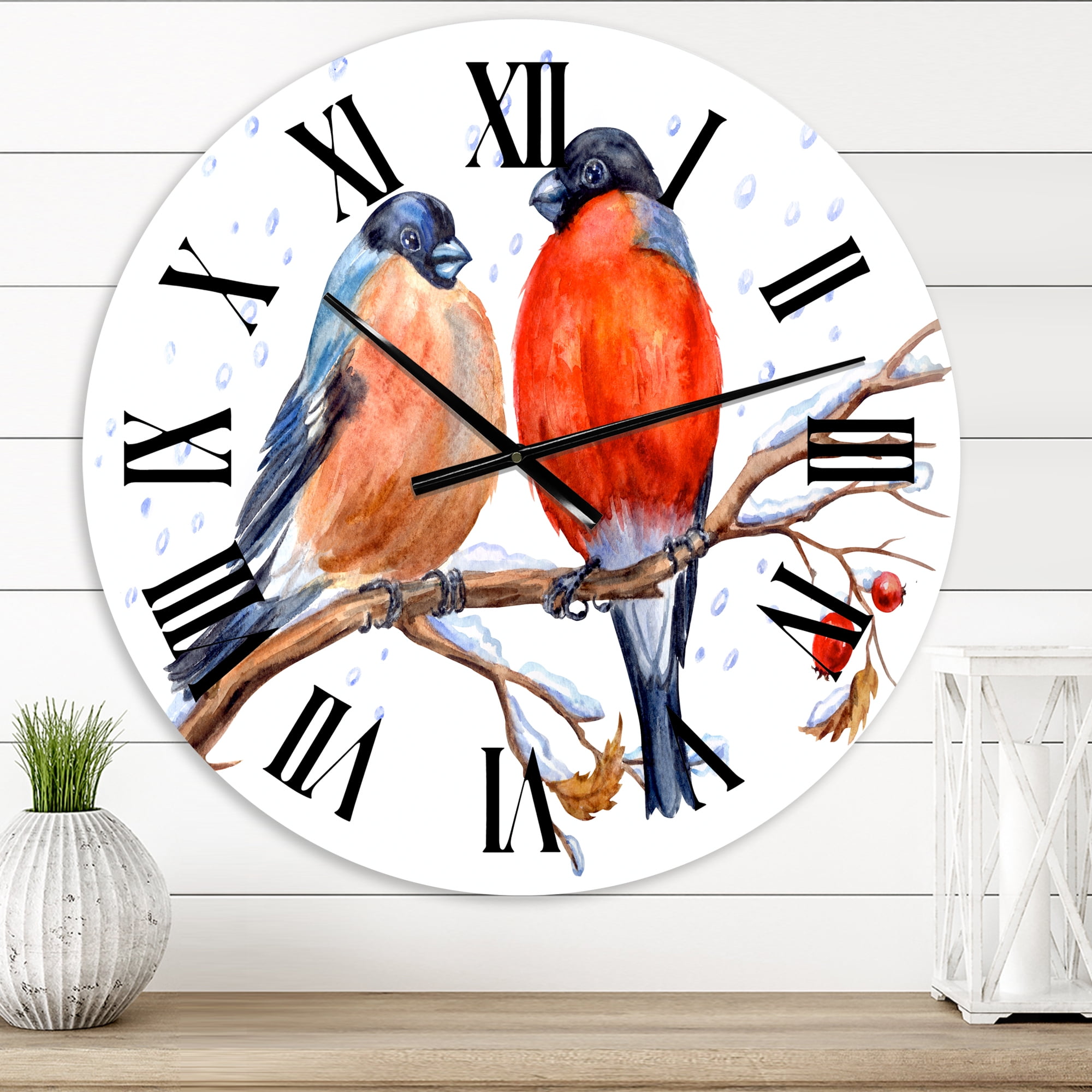 Designart 1 in Quartz Traditional Wall Clock