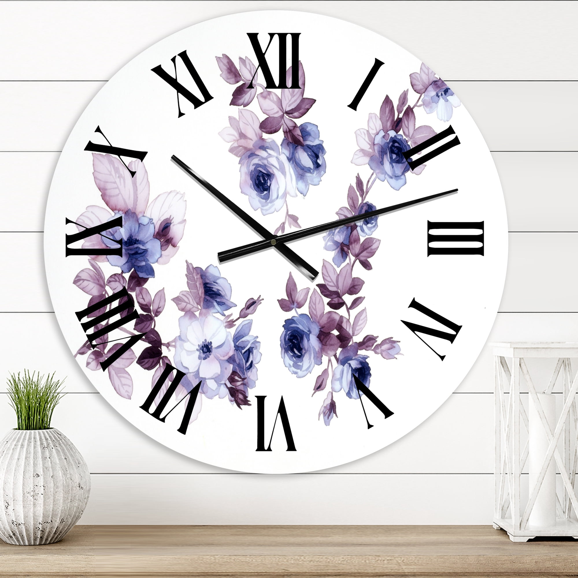 Designart 1 in Quartz Traditional Wall Clock