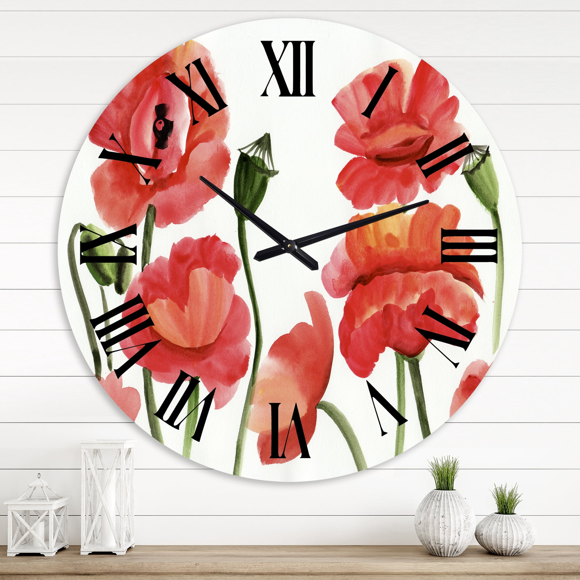 Designart 1 in Quartz Traditional Wall Clock
