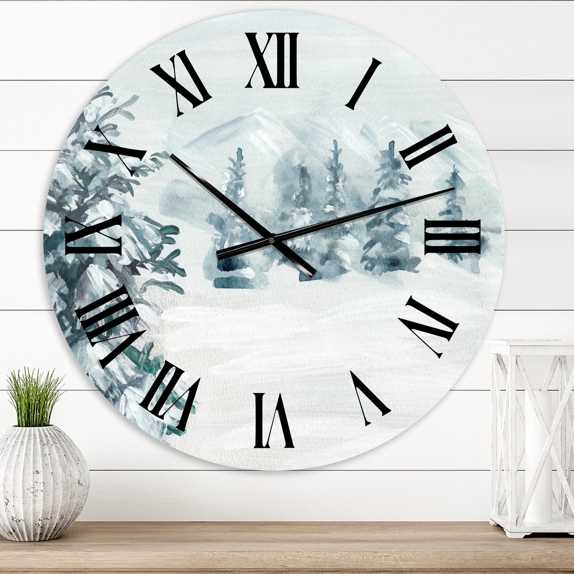 Designart 1 in Quartz Traditional Wall Clock