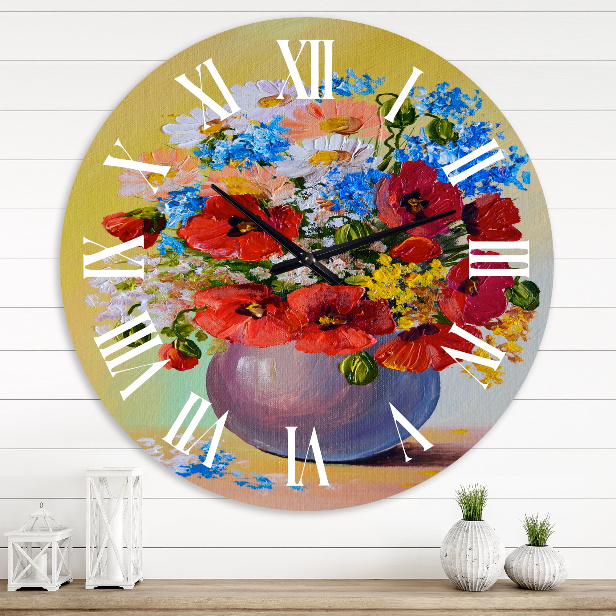 Designart 1 in Quartz Traditional Wall Clock