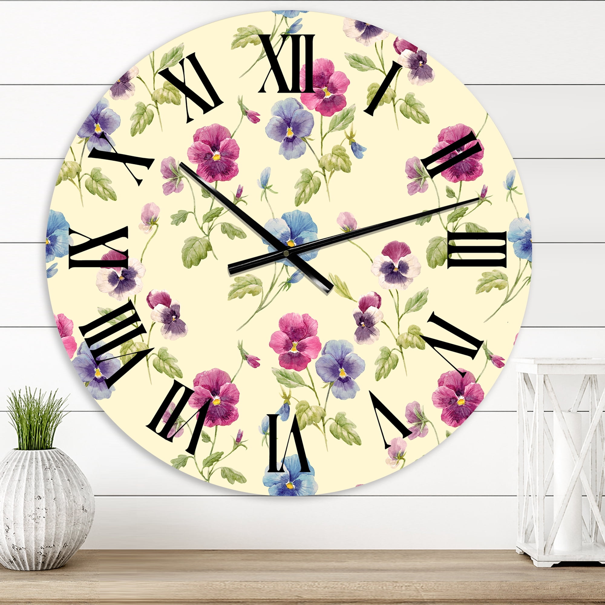 Designart 1 in Quartz Traditional Wall Clock