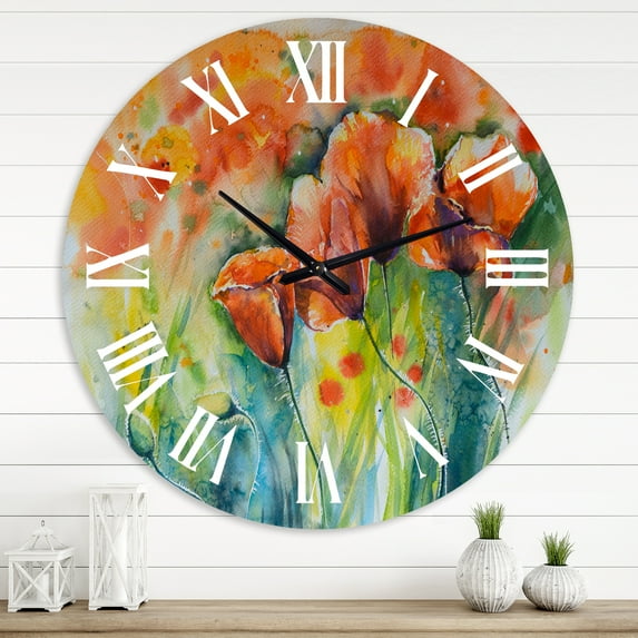 Designart 1 in Quartz Traditional Wall Clock