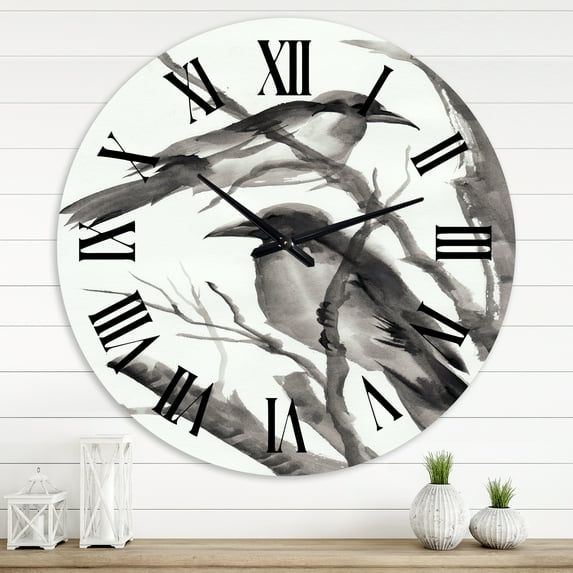 Designart 1 in Quartz Traditional Wall Clock