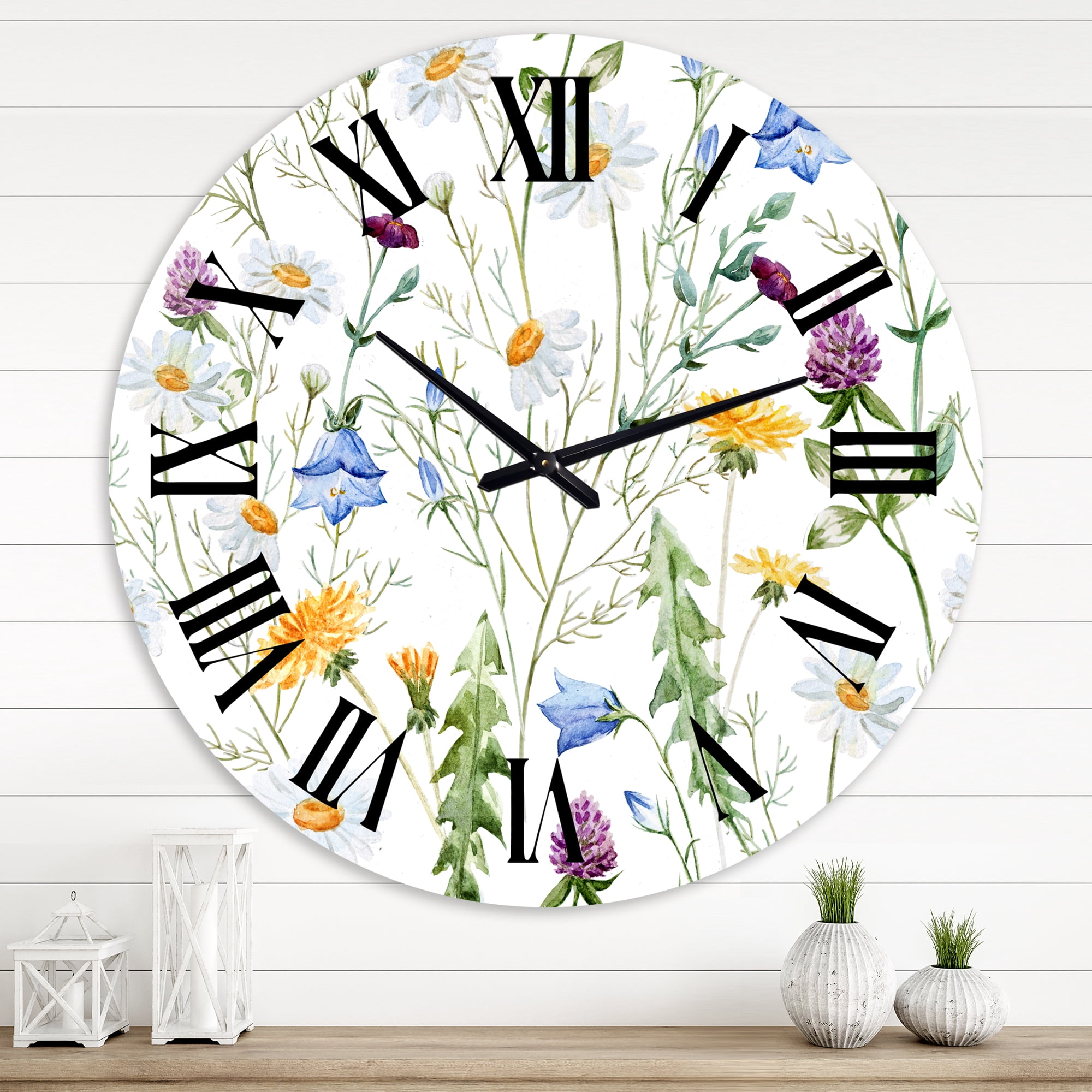 Designart 1 in Quartz Traditional Wall Clock