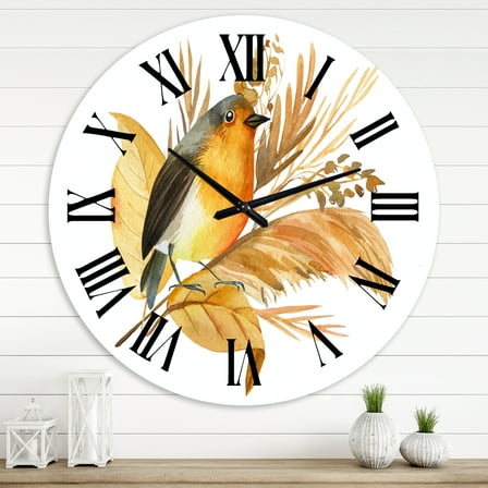 Designart 1 in Quartz Traditional Wall Clock