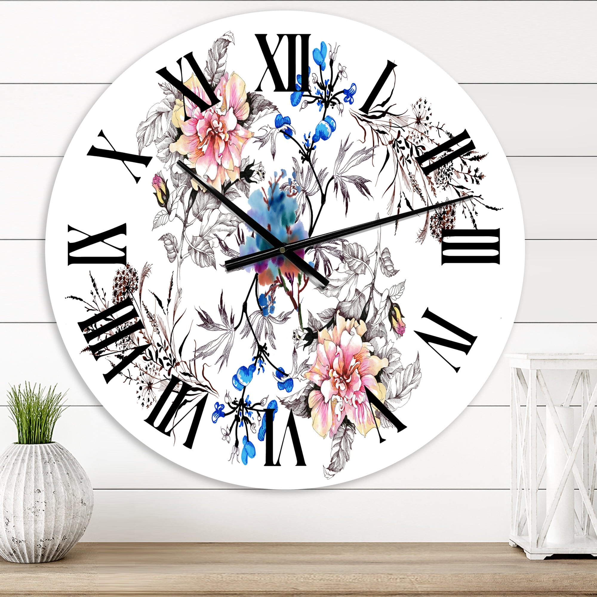 Designart 1 in Quartz Traditional Wall Clock