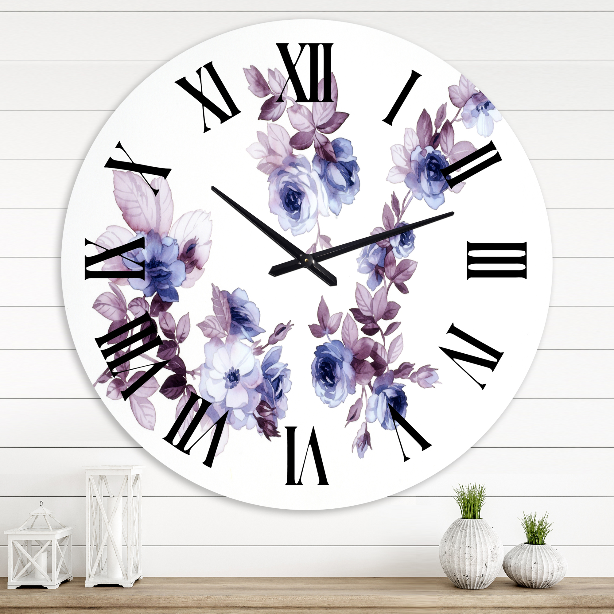 Designart 1 in Quartz Traditional Wall Clock