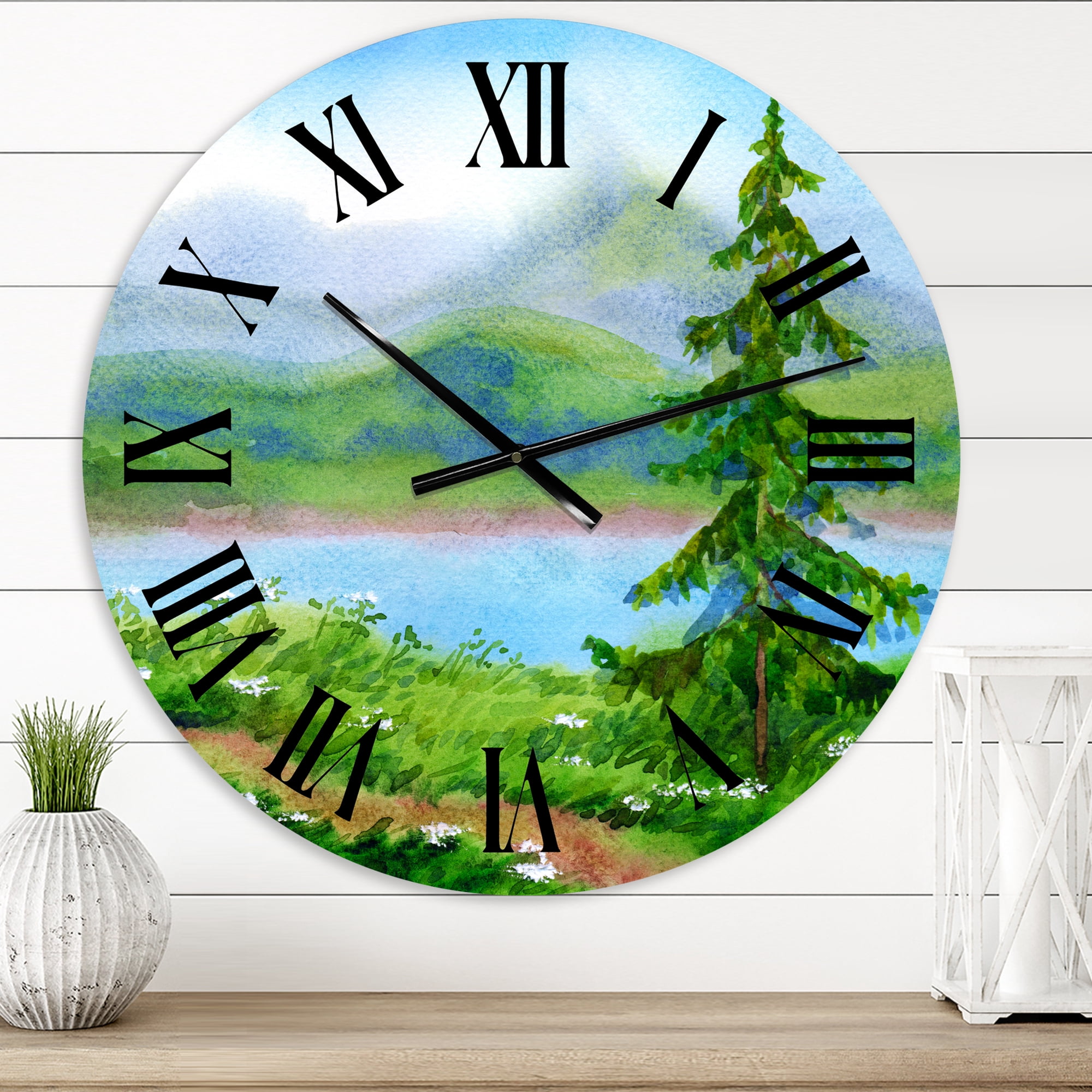 Designart 1 in Quartz Traditional Wall Clock