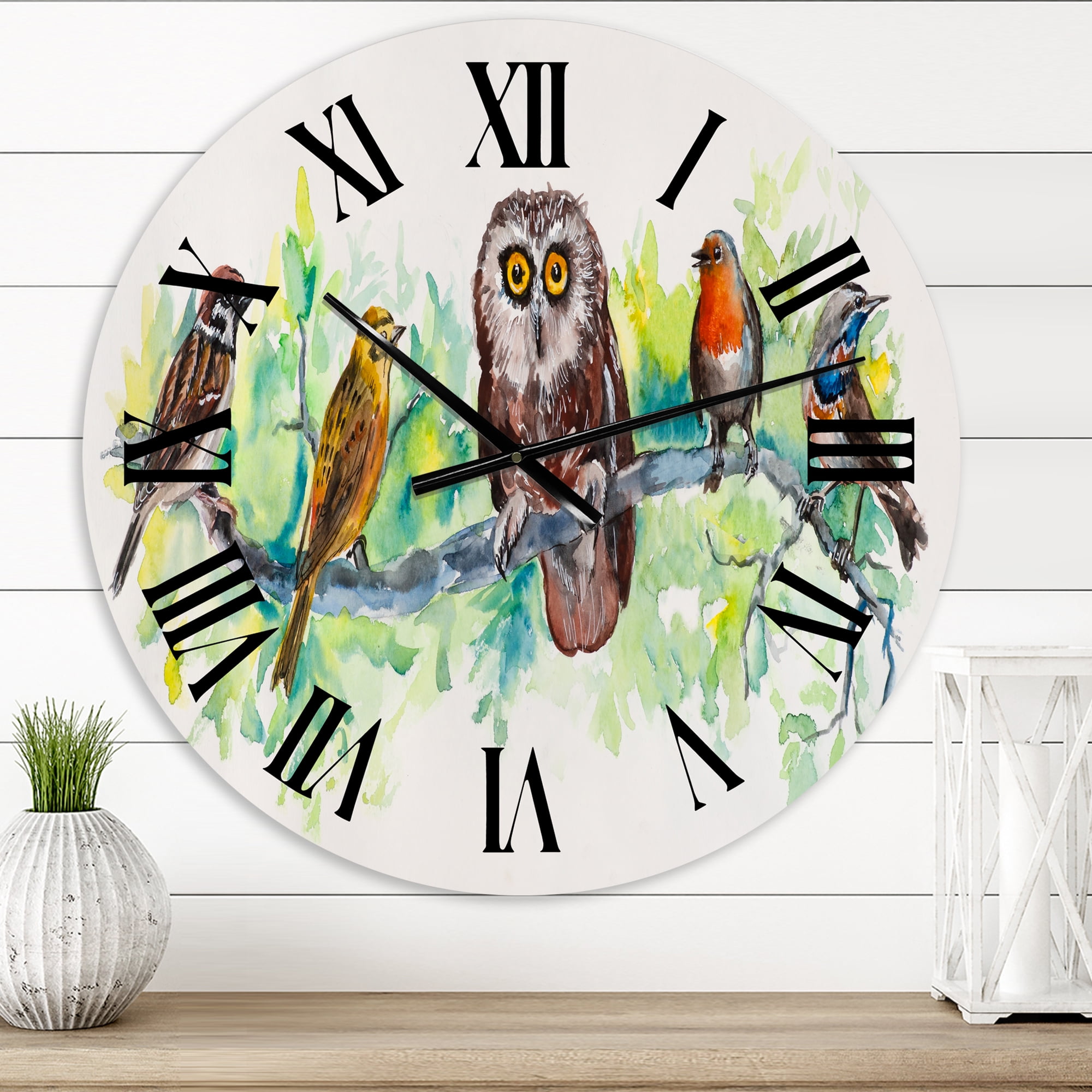 Designart 1 in Quartz Traditional Wall Clock