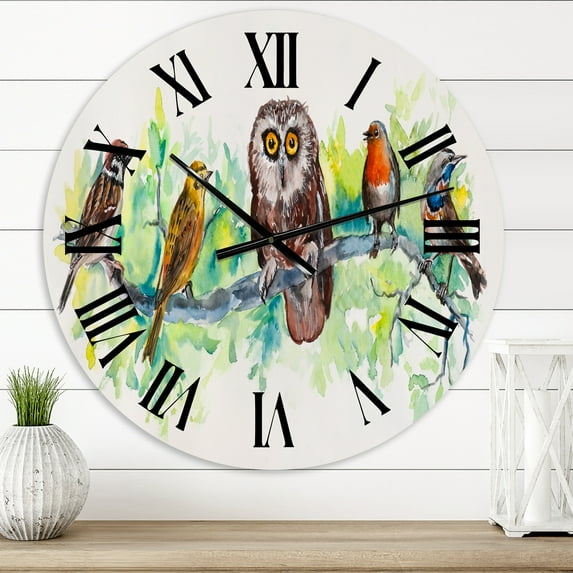 Designart 1 in Quartz Traditional Wall Clock