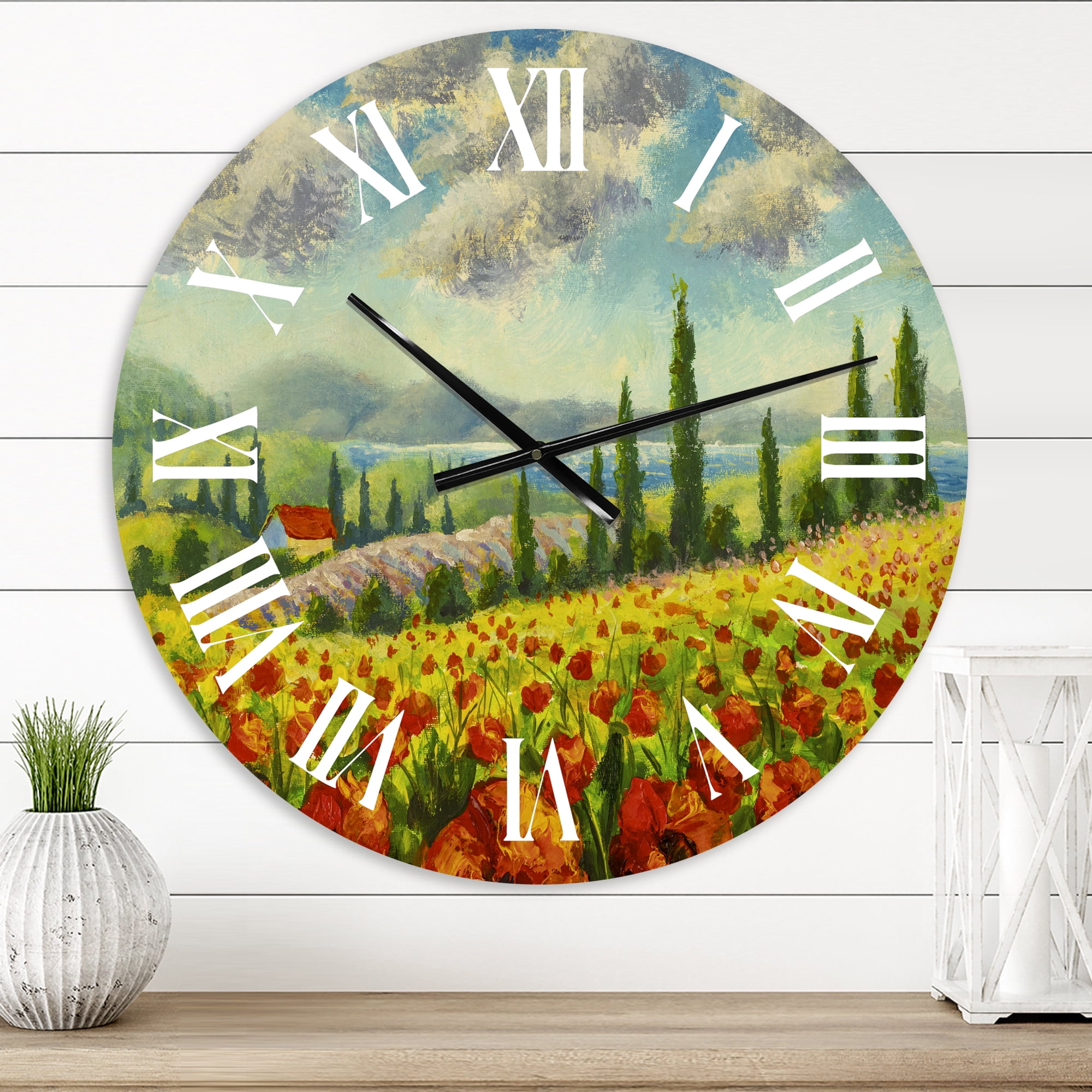 Designart 1 in Quartz Traditional Wall Clock
