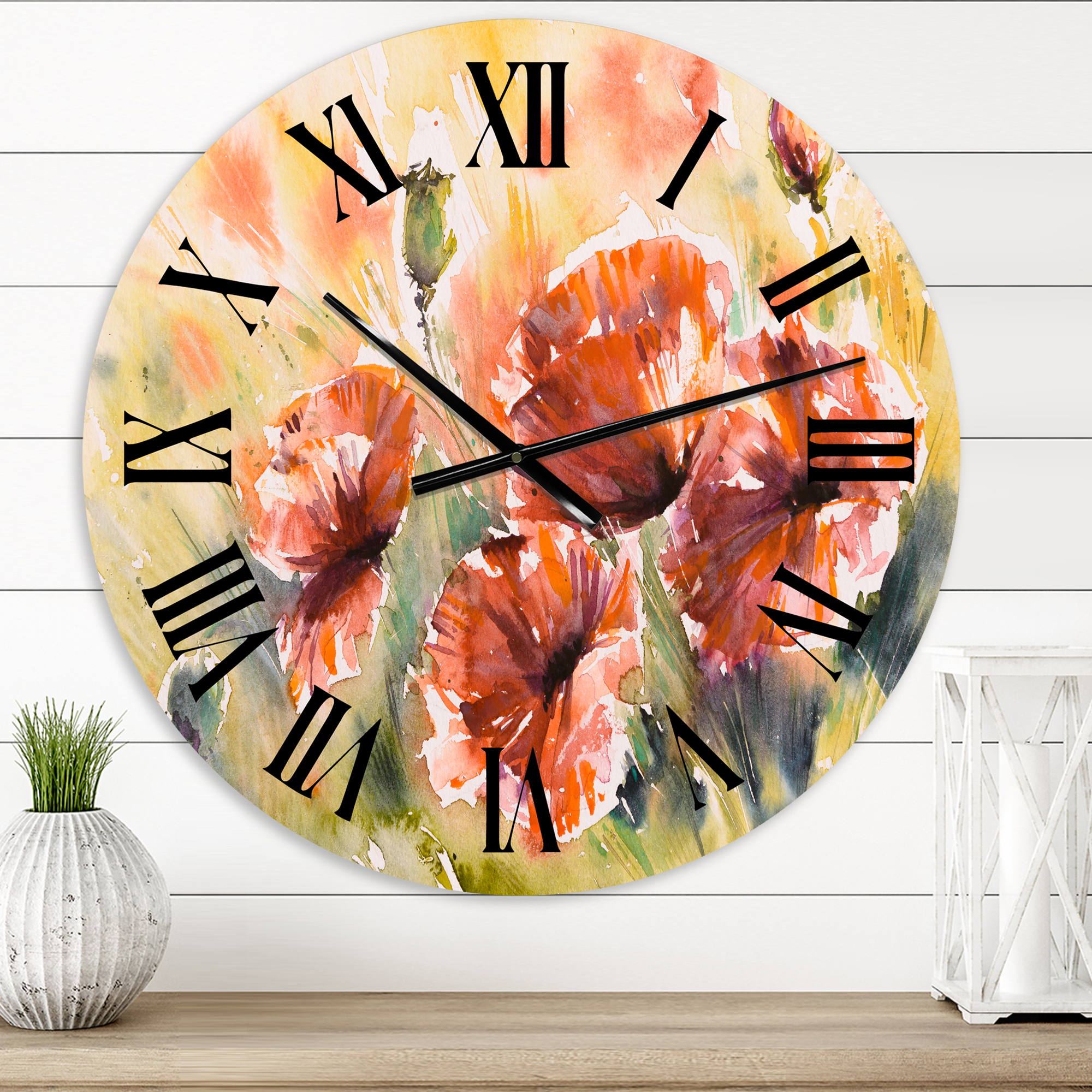 Designart 1 in Quartz Traditional Wall Clock