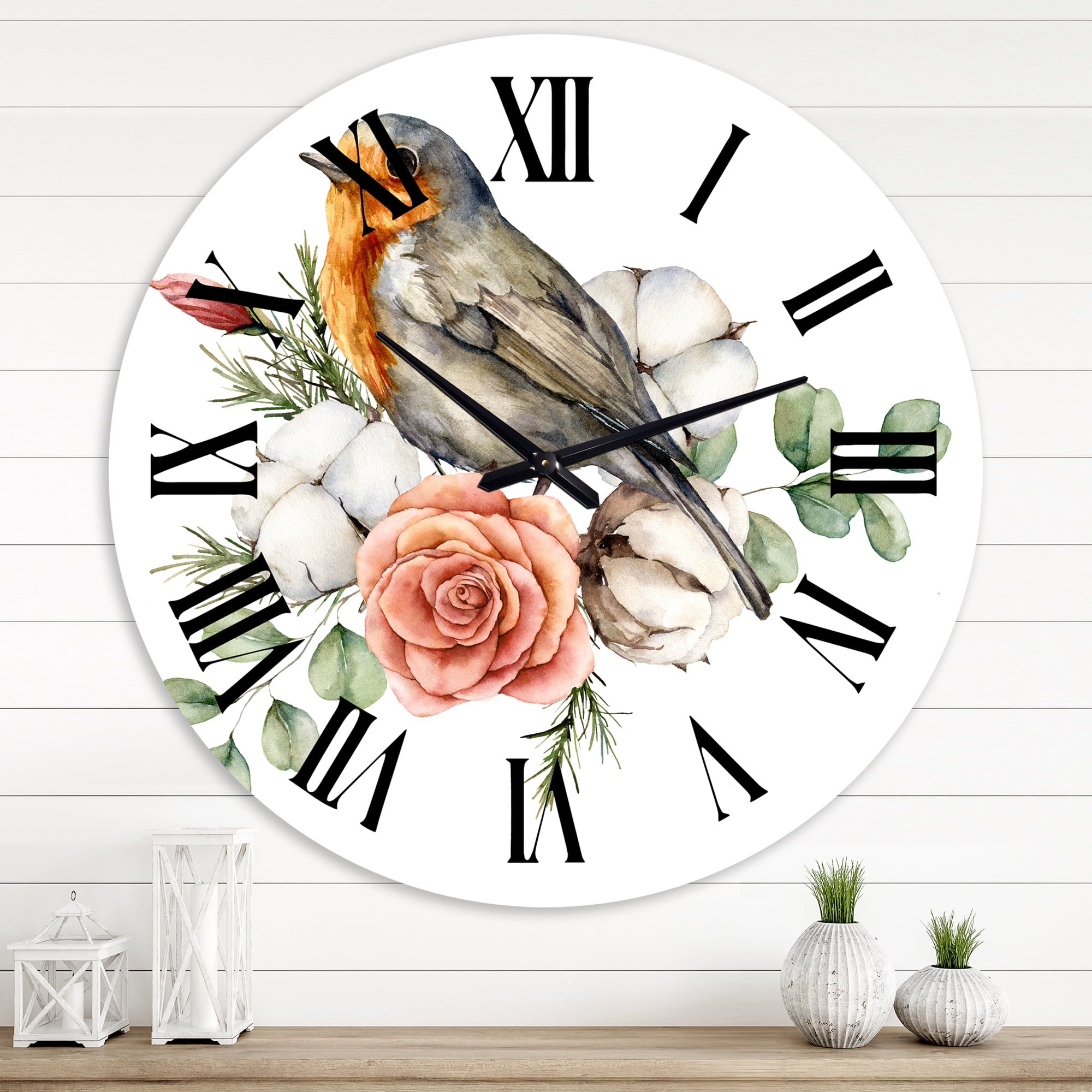Designart 1 in Quartz Traditional Wall Clock