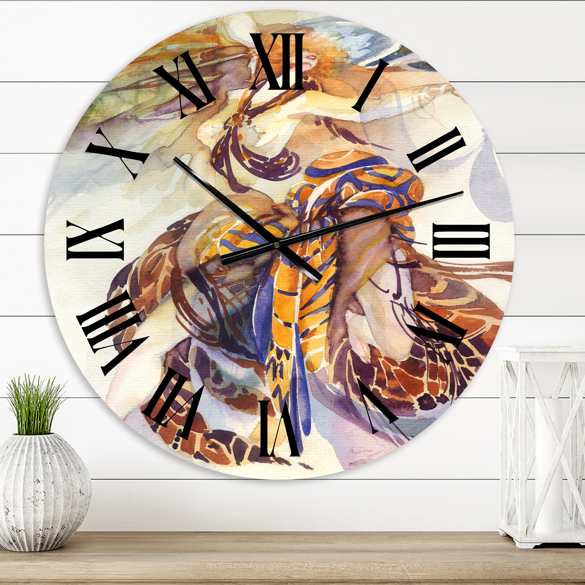 Designart 1 in Quartz Traditional Wall Clock