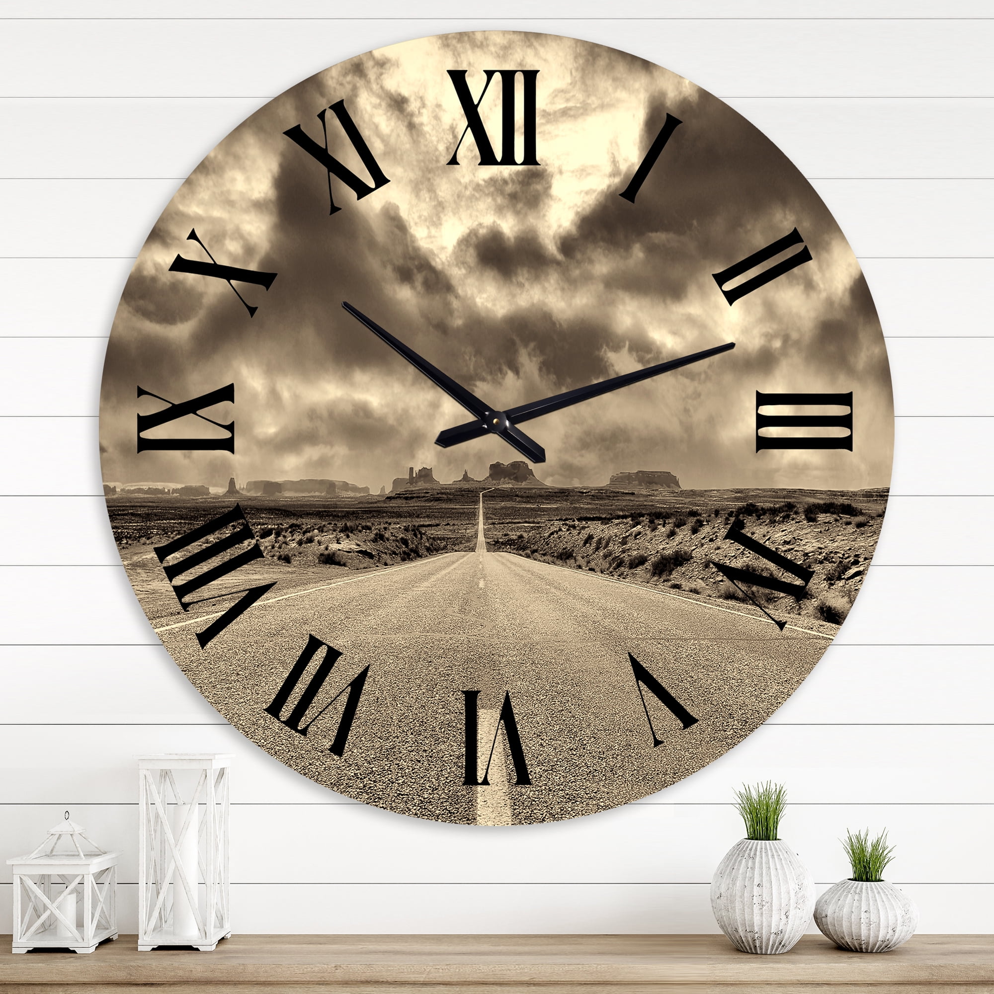 Designart 1 in Quartz Traditional Wall Clock