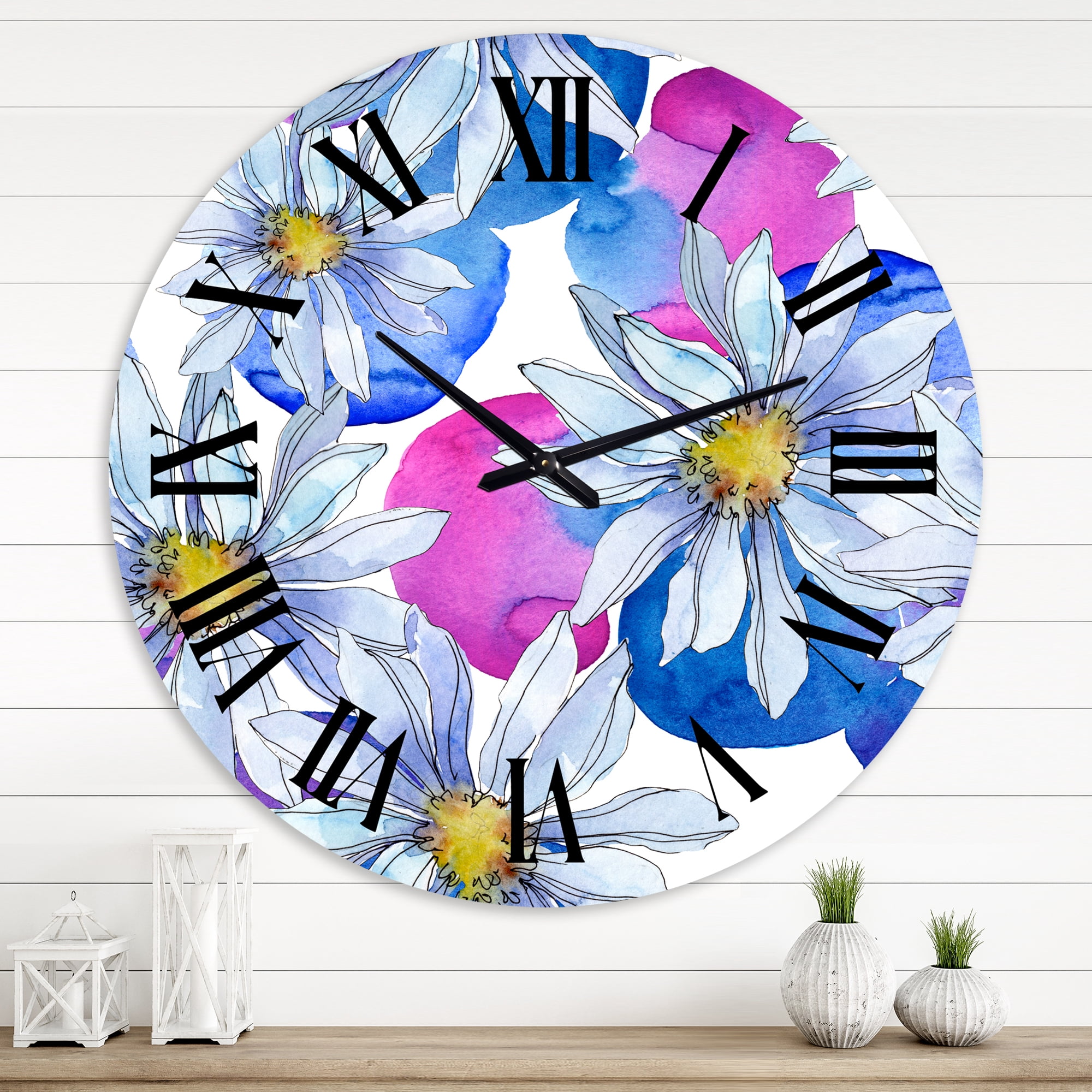 Designart 1 in Quartz Traditional Wall Clock