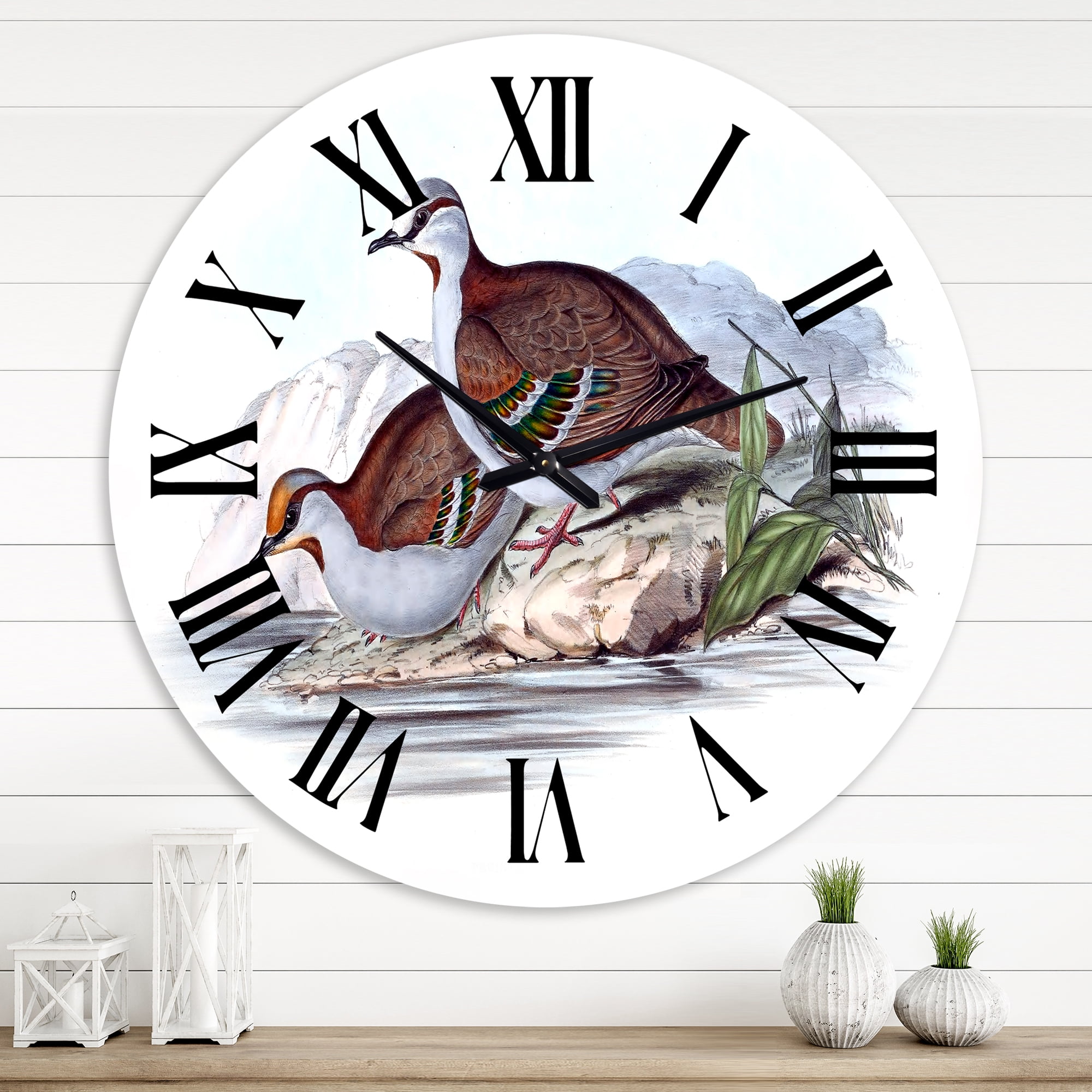 Designart 1 in Quartz Traditional Wall Clock