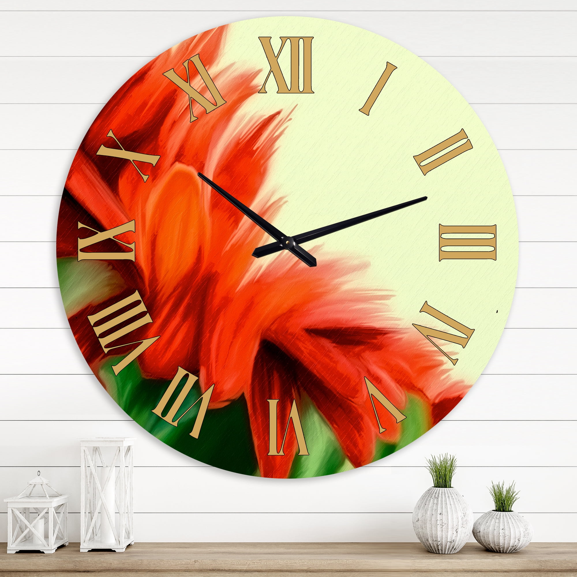 Designart 1 in Quartz Traditional Wall Clock