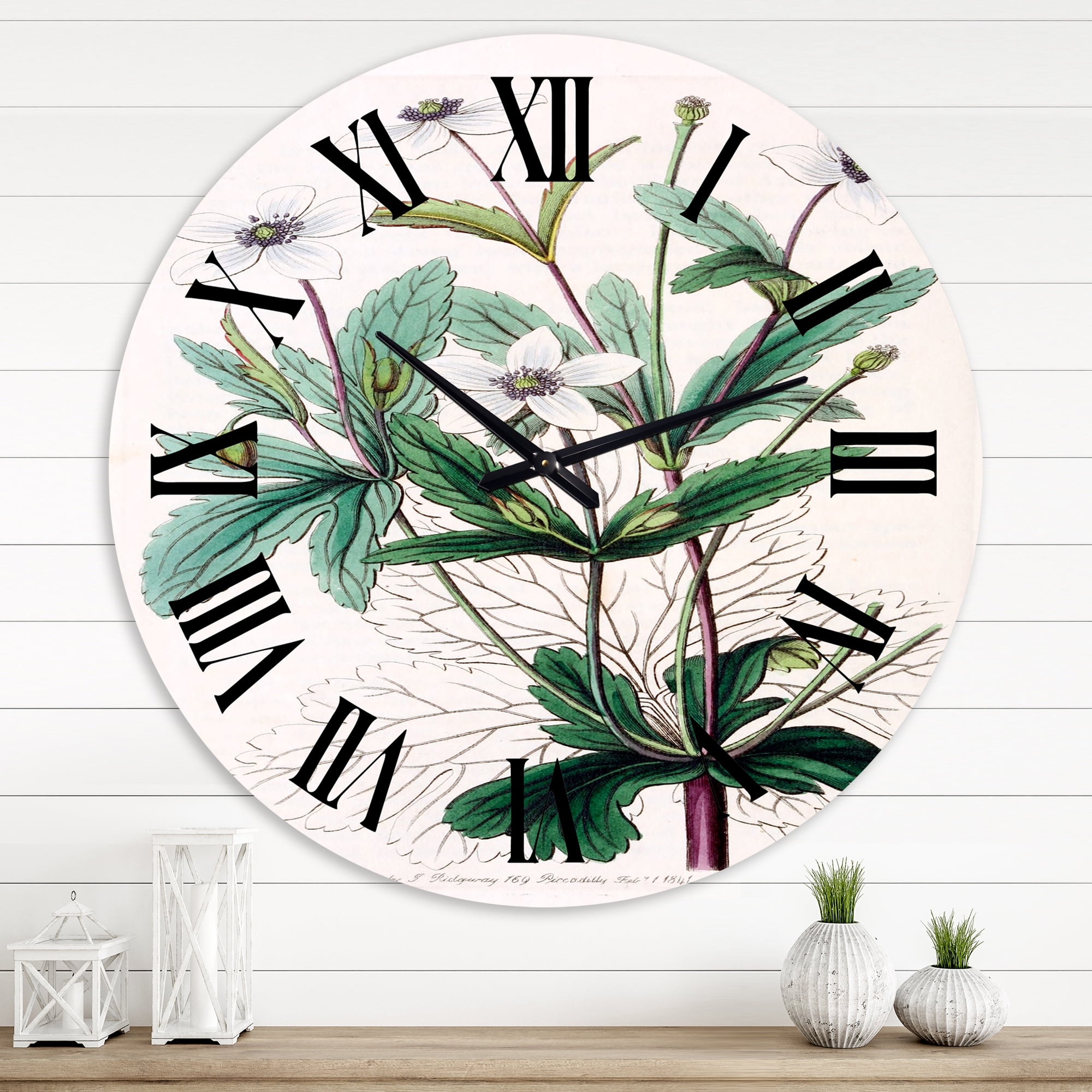 Designart 1 in Quartz Traditional Wall Clock