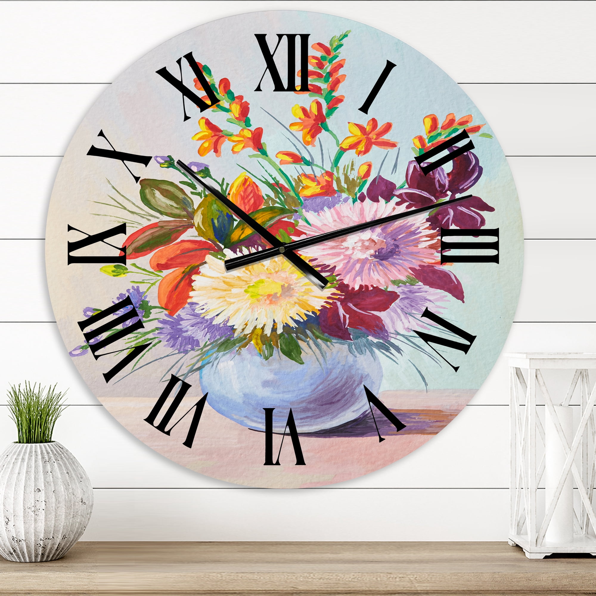 Designart 1 in Quartz Traditional Wall Clock