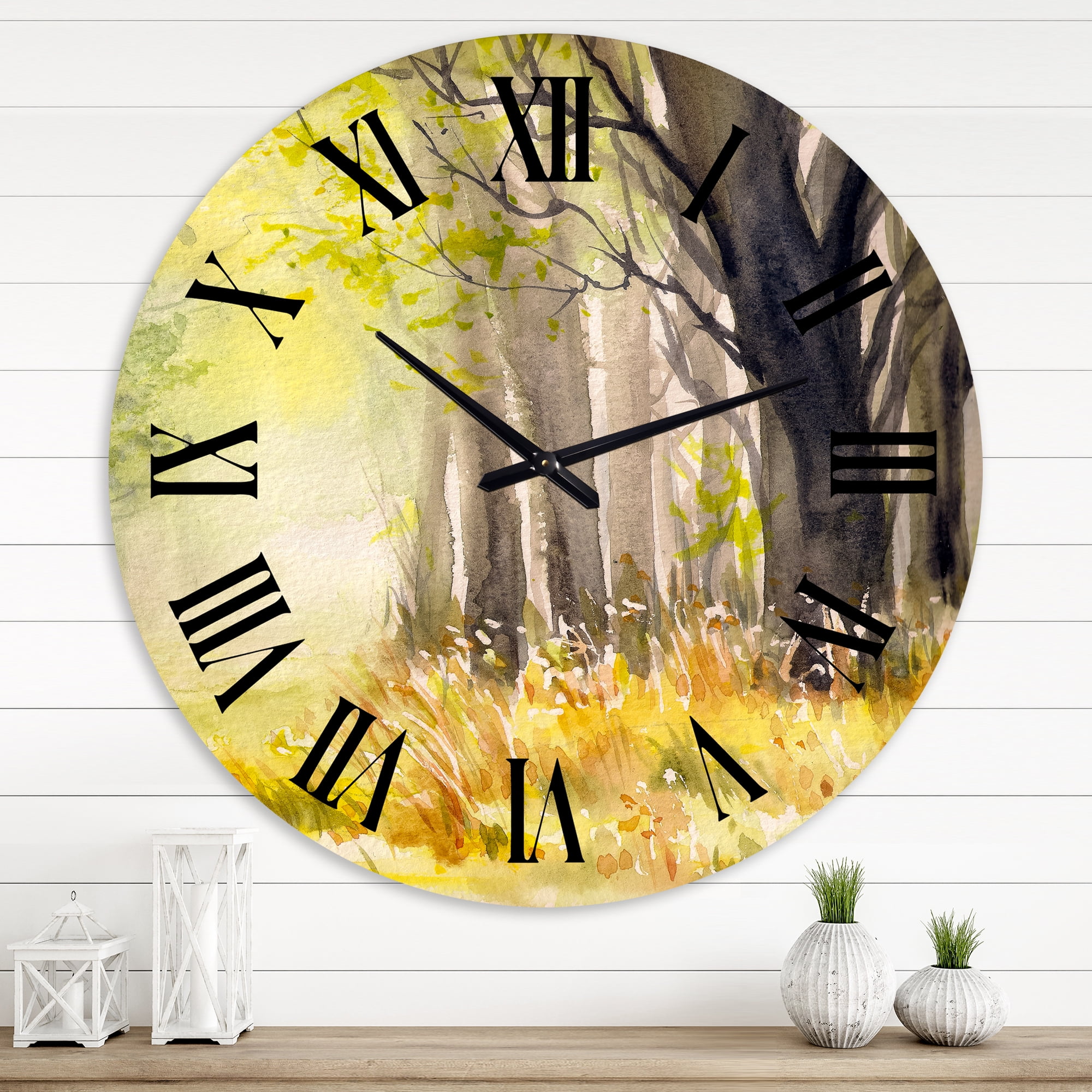Designart 1 in Quartz Traditional Wall Clock