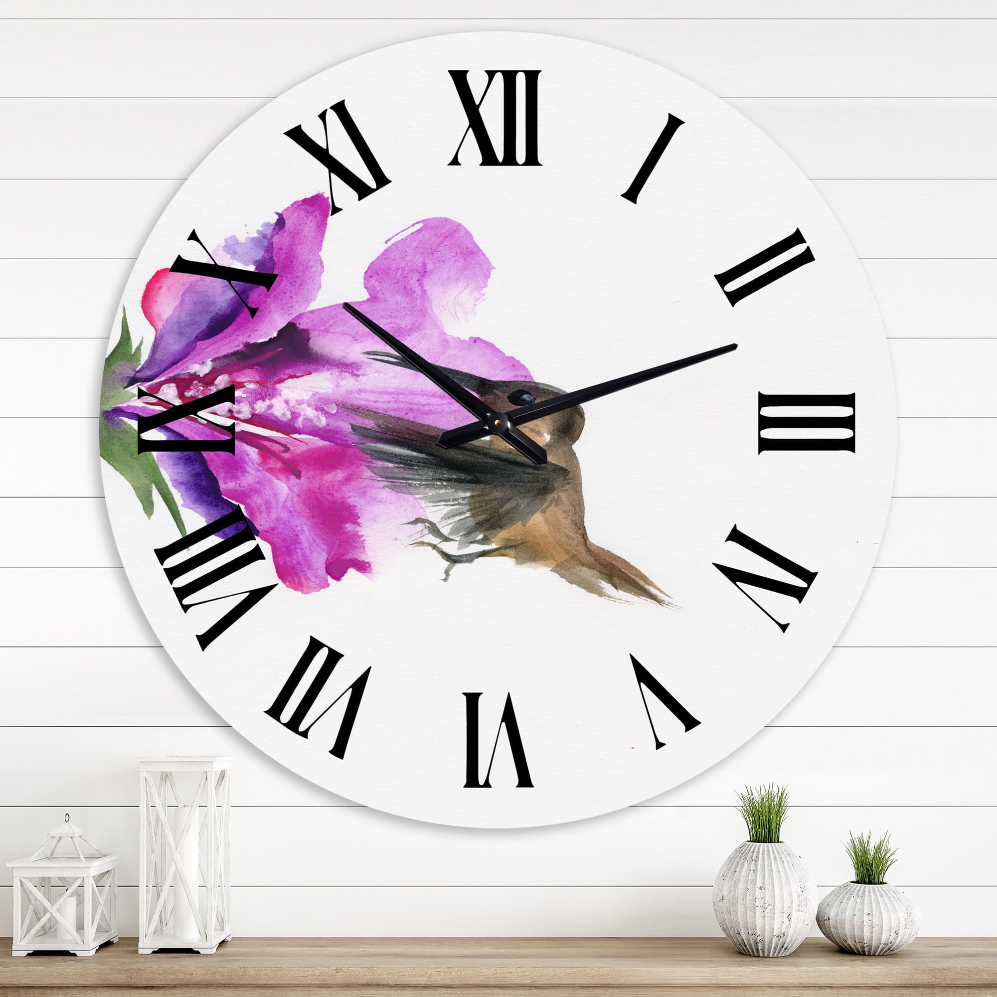Designart 1 in Quartz Traditional Wall Clock