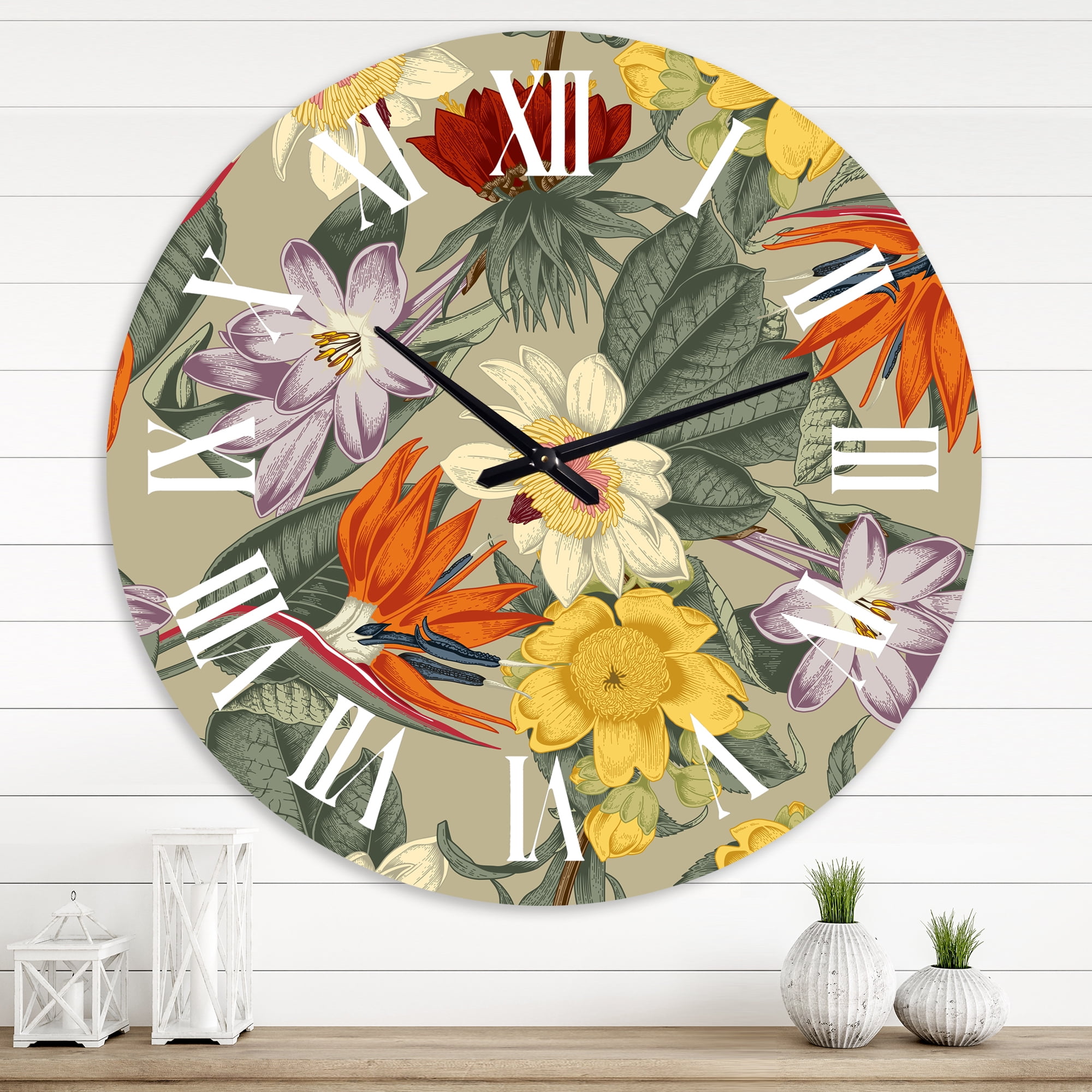 Designart 1 in Quartz Traditional Wall Clock