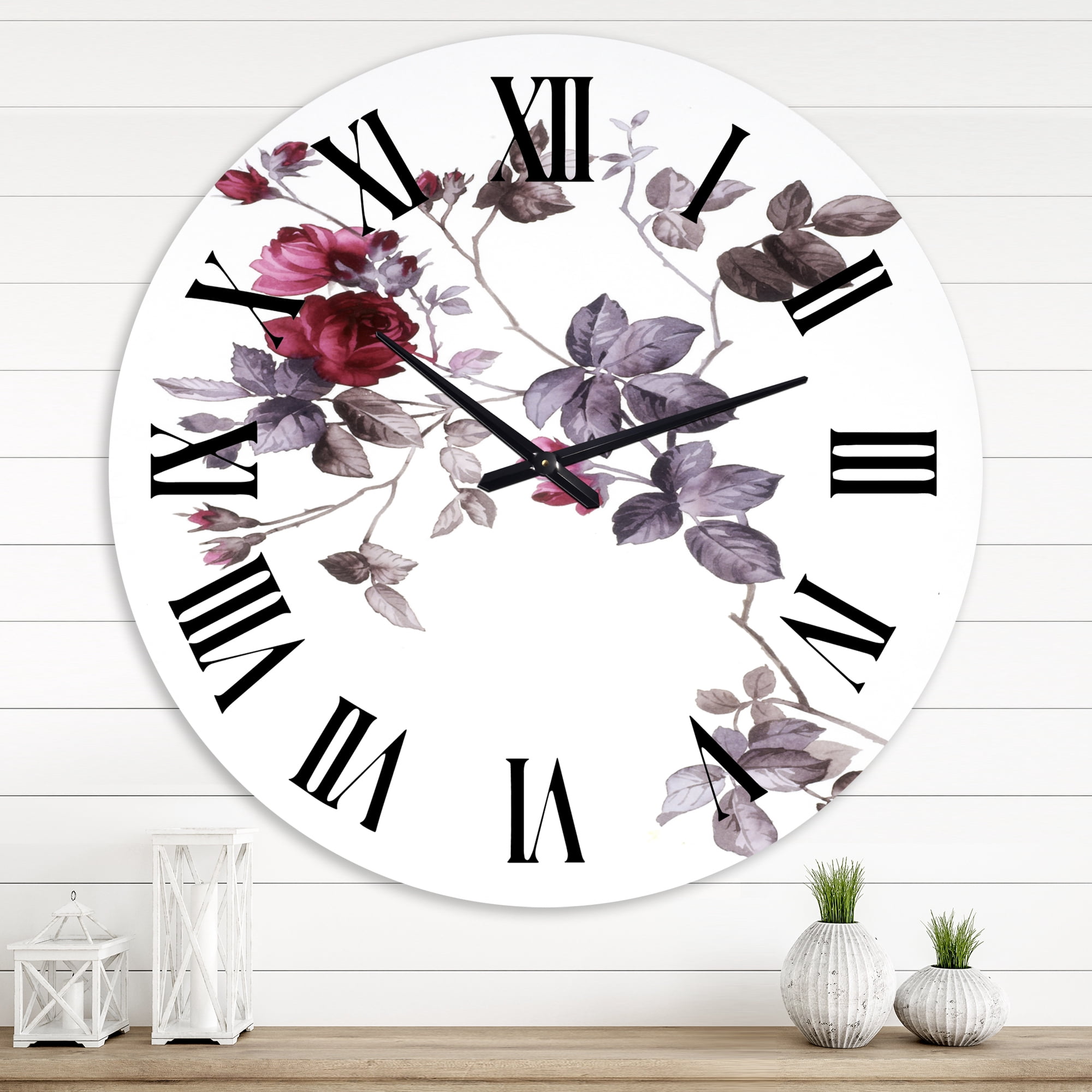 Designart 1 in Quartz Traditional Wall Clock