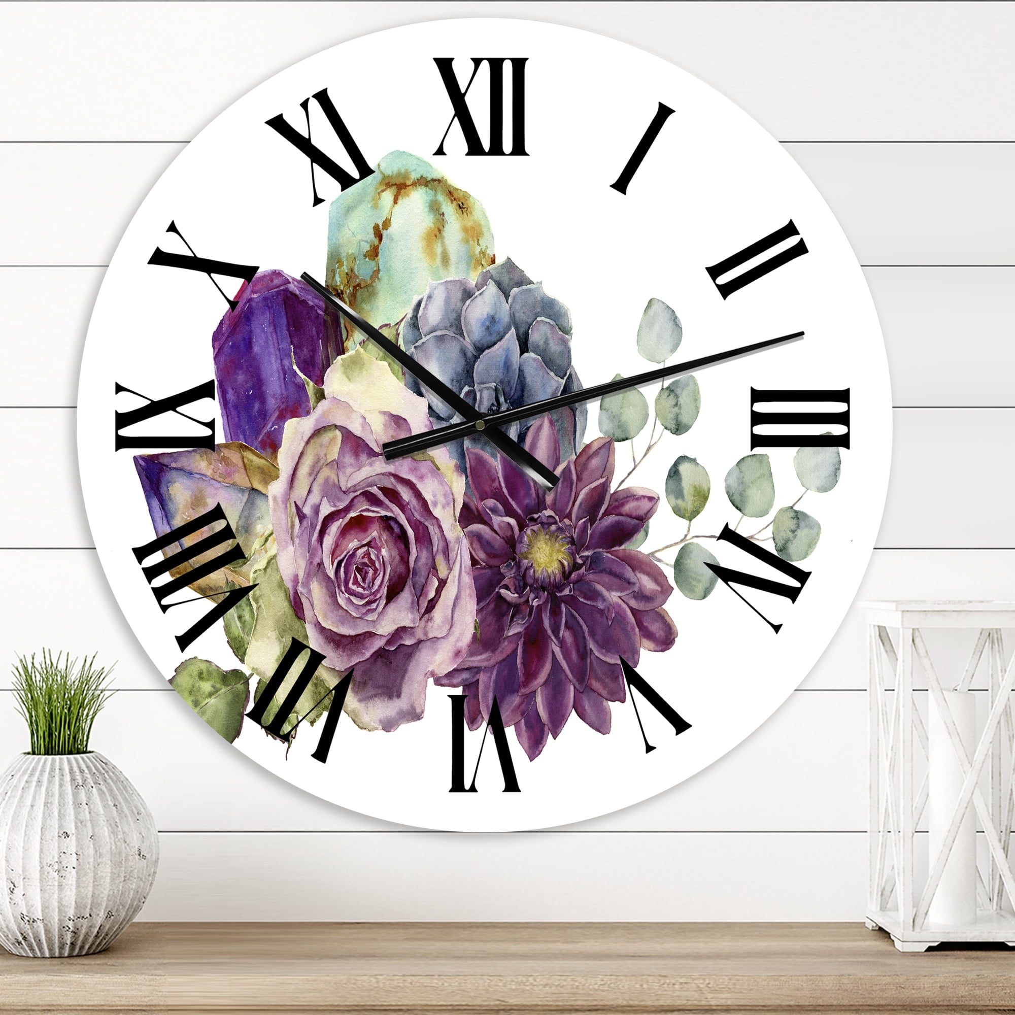 Designart 1 in Quartz Traditional Wall Clock
