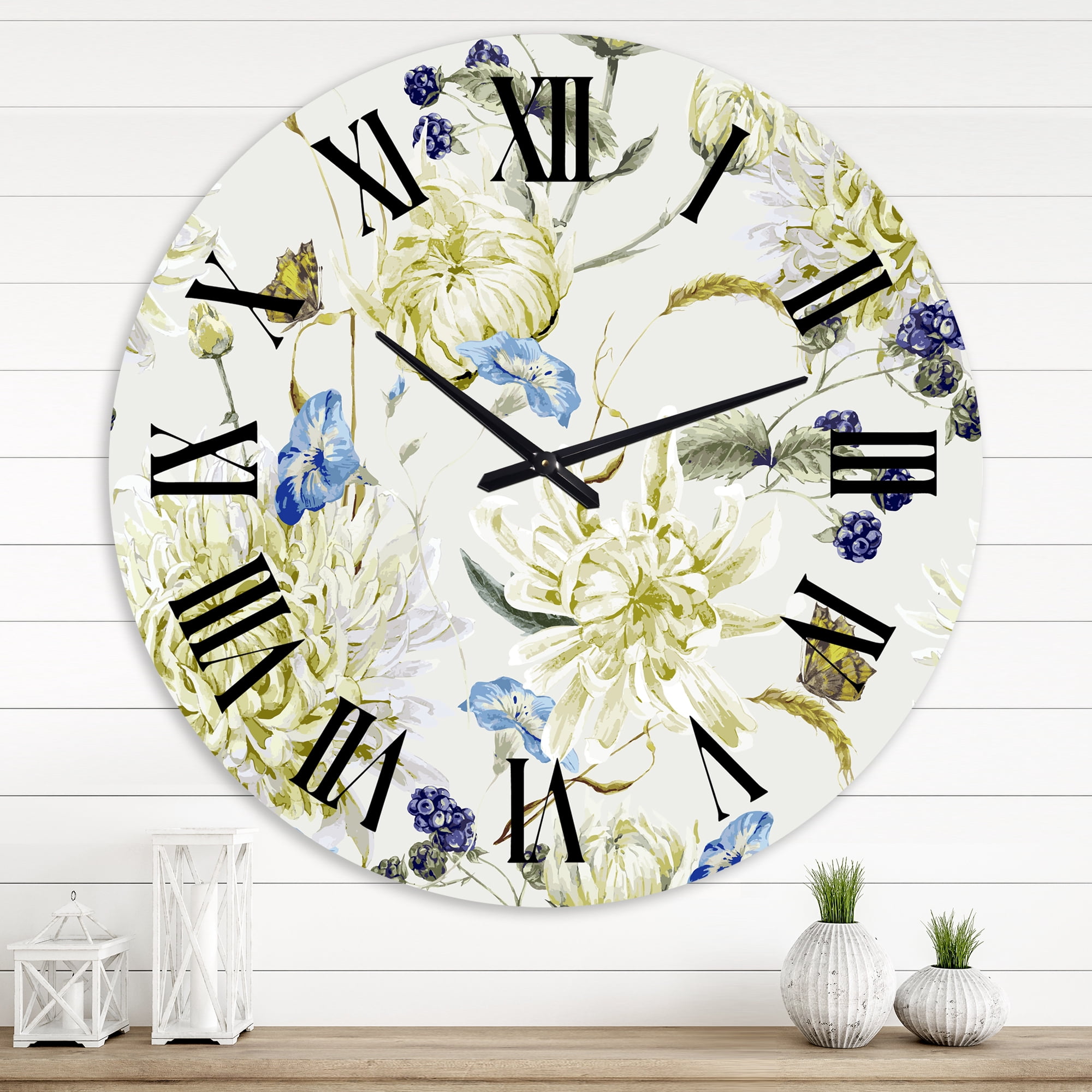 Designart 1 in Quartz Traditional Wall Clock