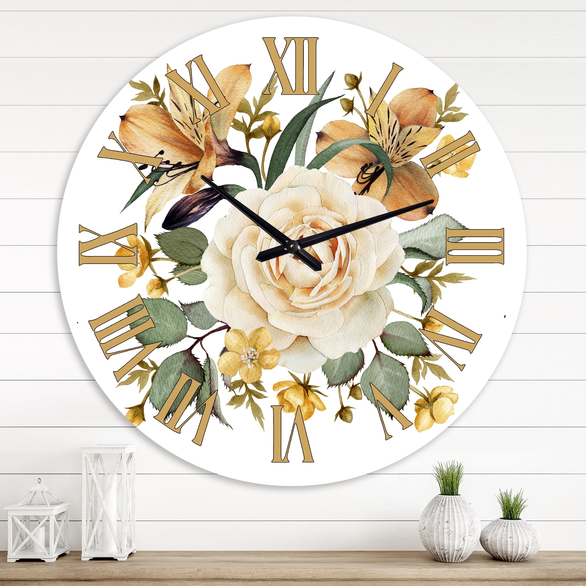 Designart 1 in Quartz Traditional Wall Clock