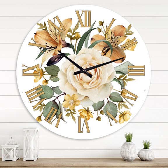 Designart 1 in Quartz Traditional Wall Clock