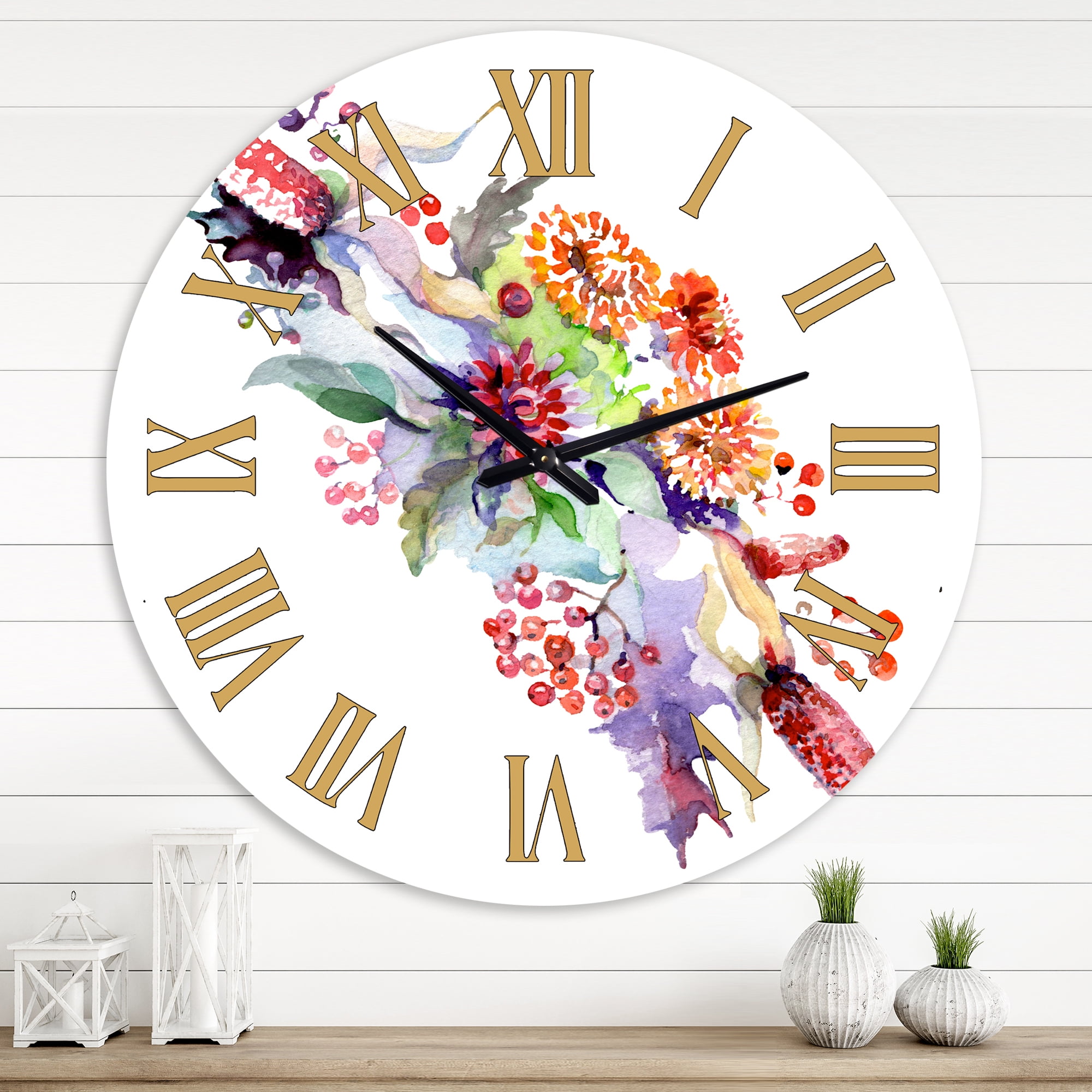 Designart 1 in Quartz Traditional Wall Clock
