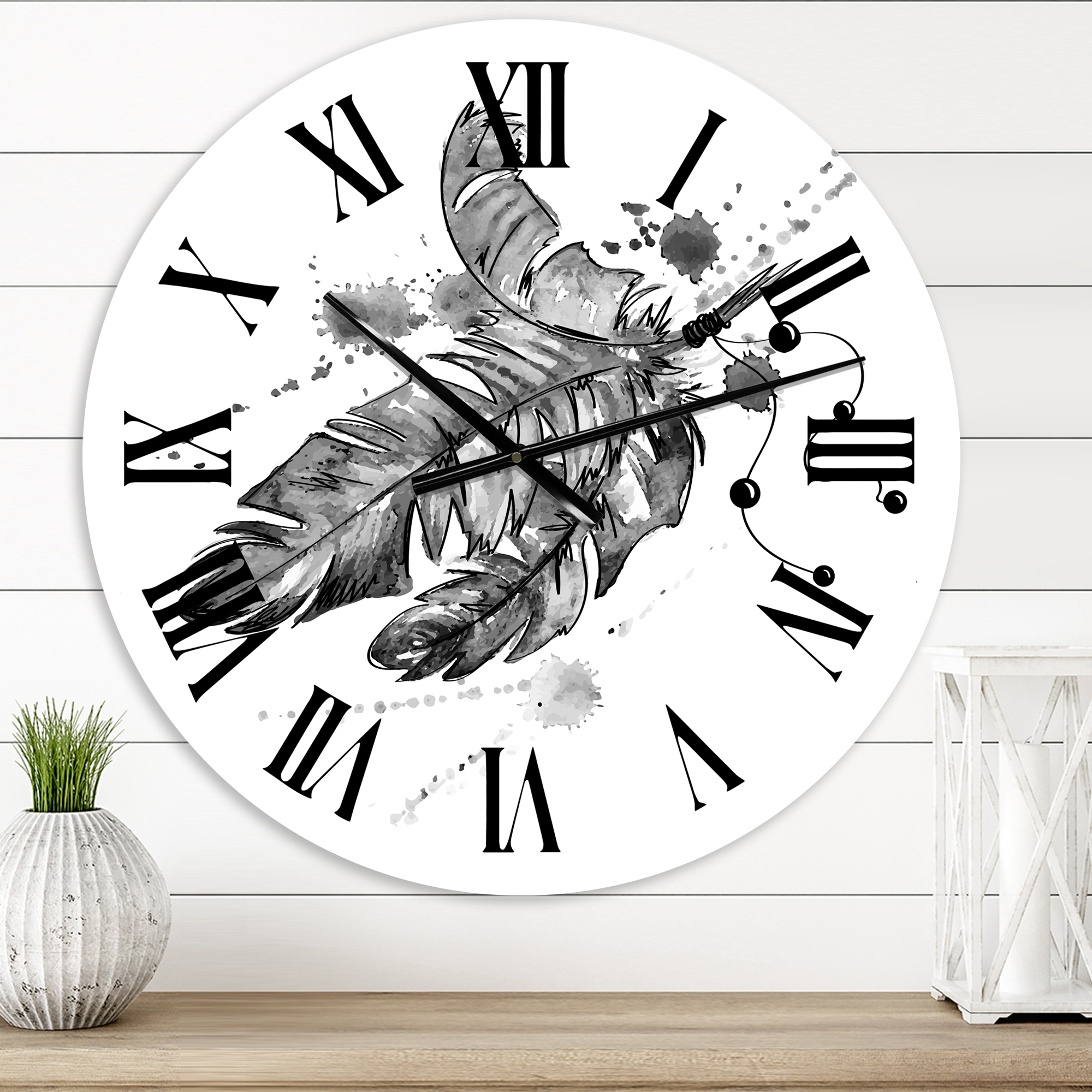 Designart 1 in Quartz Traditional Wall Clock