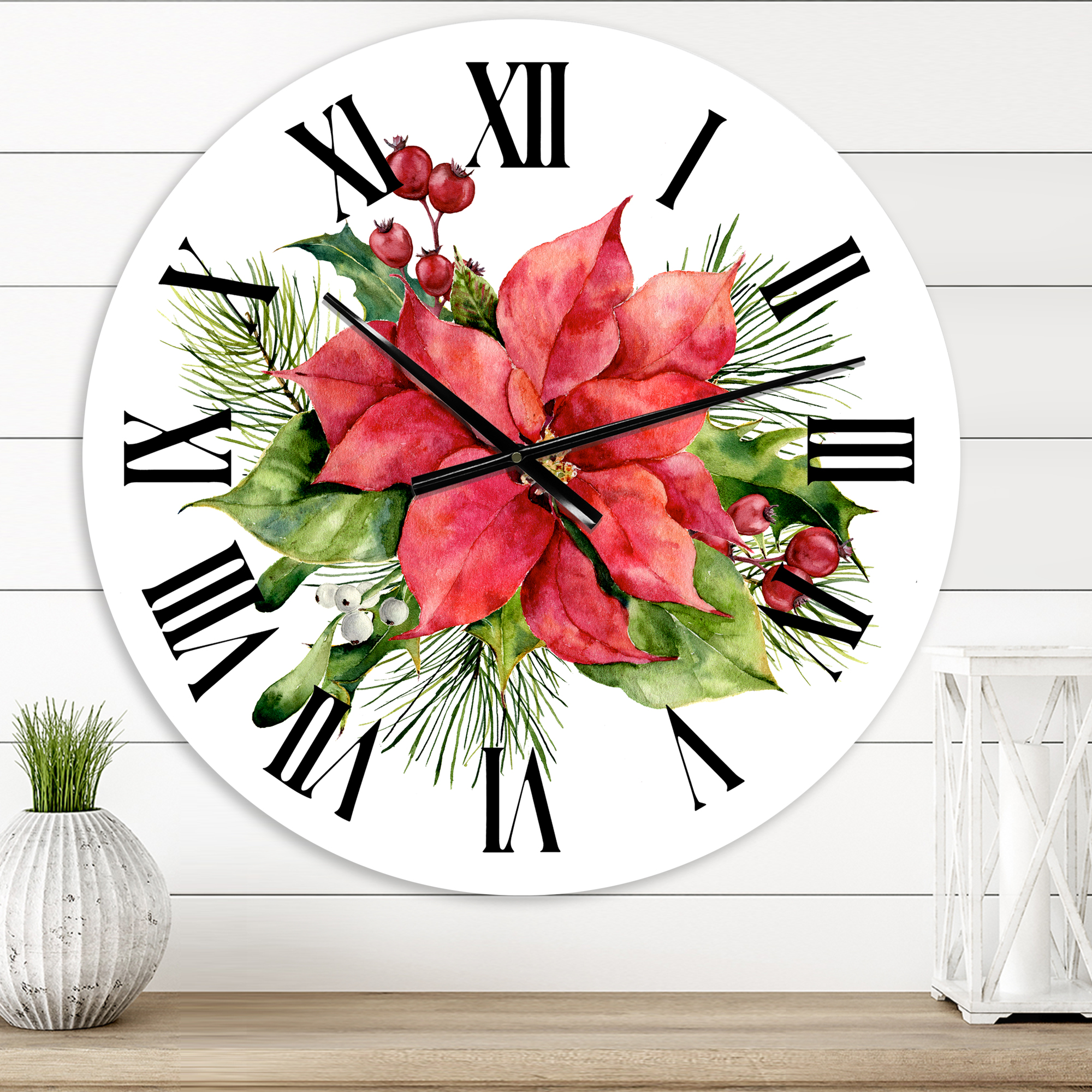 Designart 1 in Quartz Traditional Wall Clock