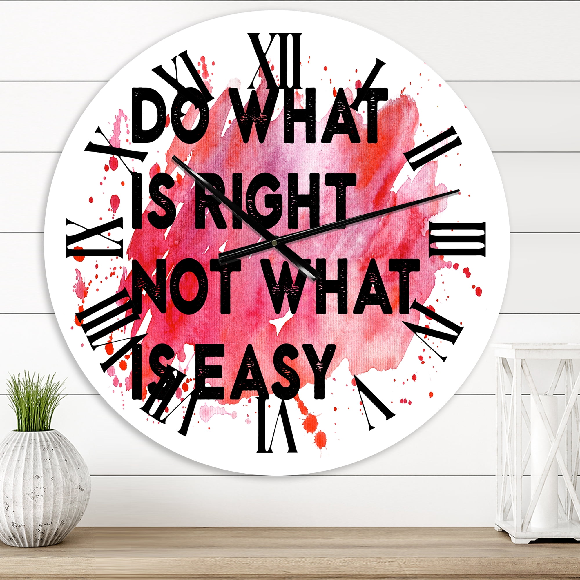 Designart 1 in Quartz Traditional Wall Clock