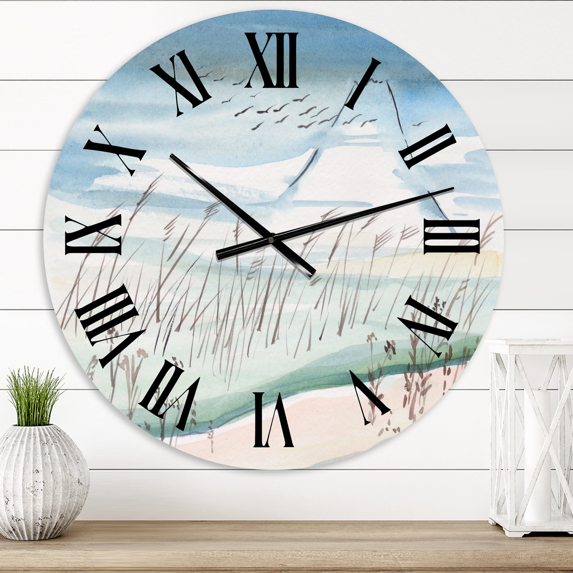 Designart 1 in Quartz Traditional Wall Clock