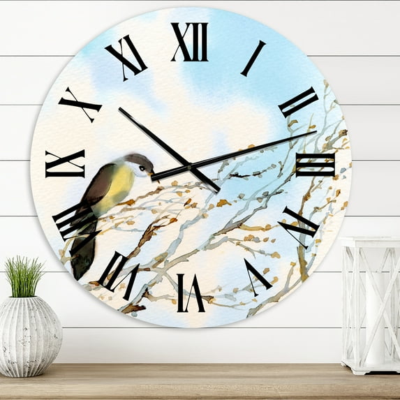 Designart 1 in Quartz Traditional Wall Clock