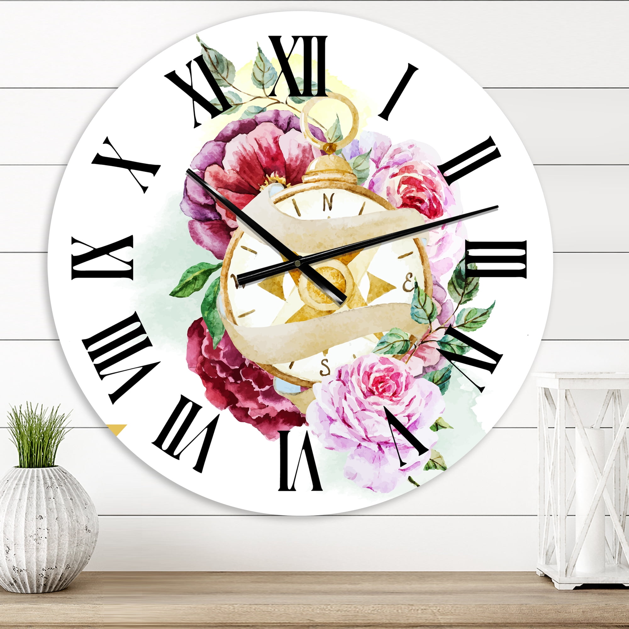 Designart 1 in Quartz Traditional Wall Clock