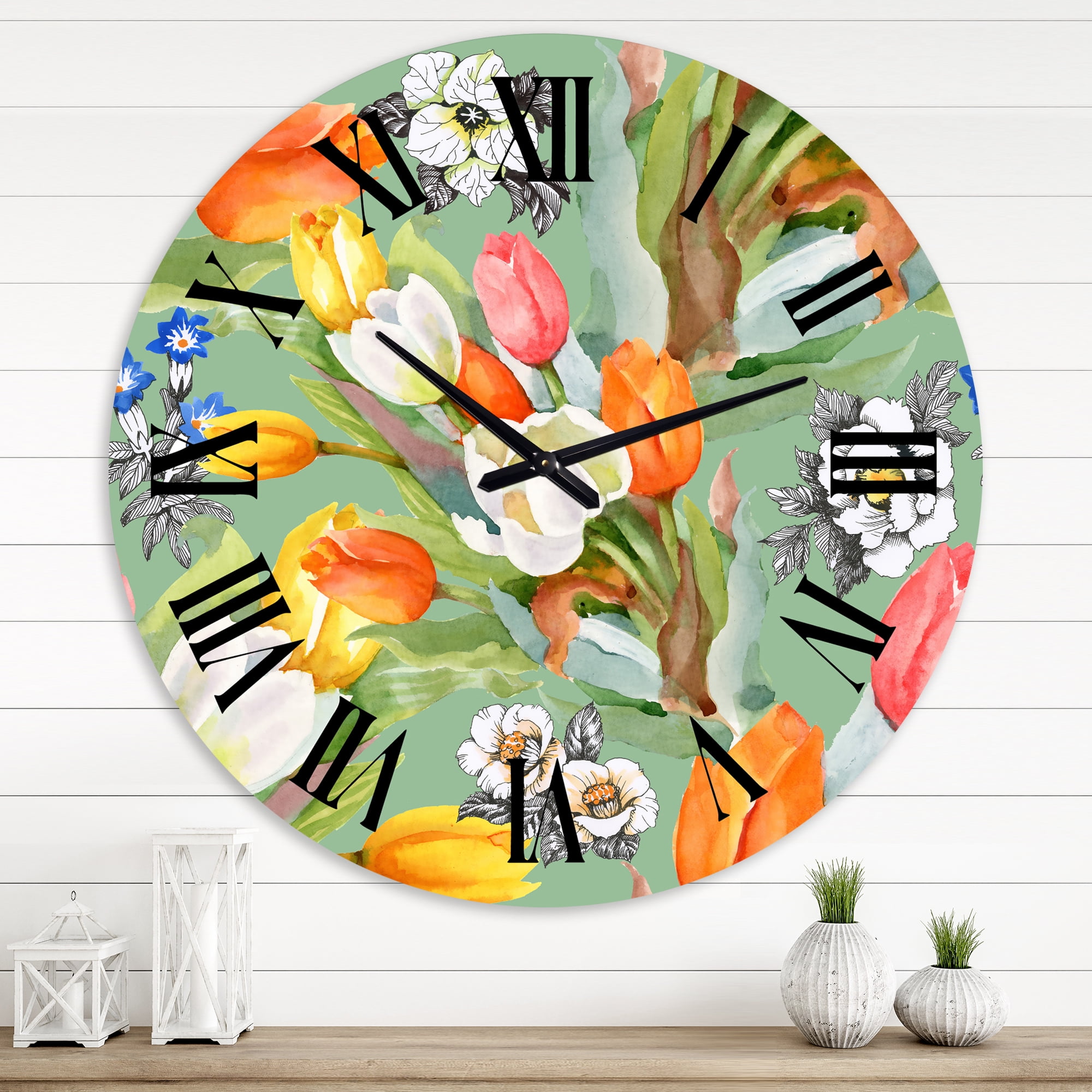 Designart 1 in Quartz Traditional Wall Clock