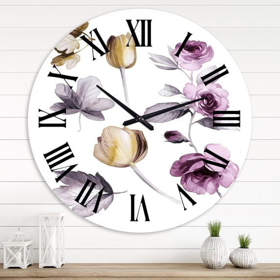 Designart 1 in Quartz Traditional Wall Clock