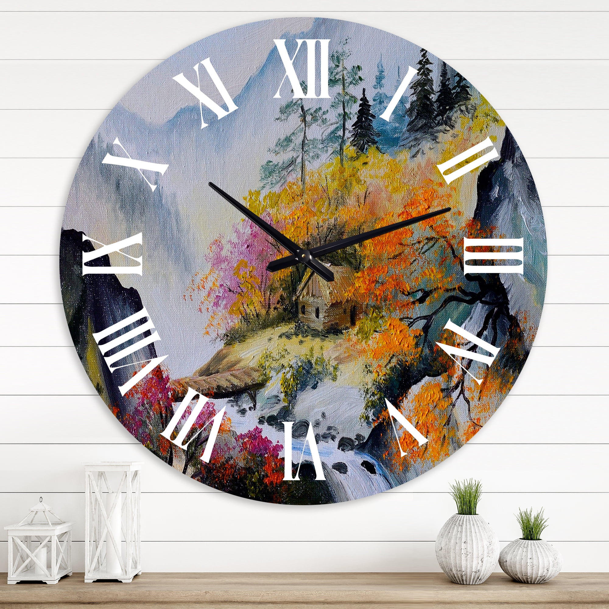Designart 1 in Quartz Traditional Wall Clock