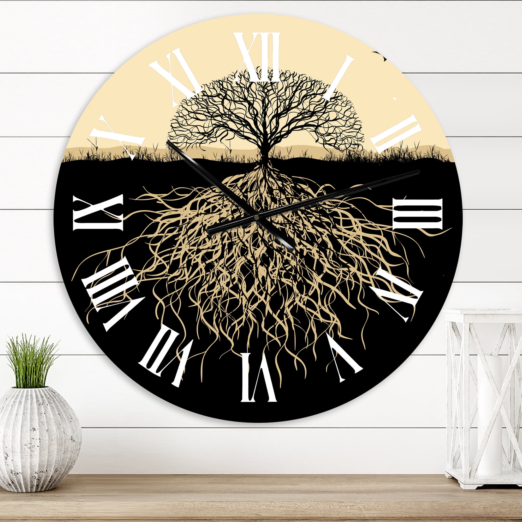 Designart 1 in Quartz Traditional Wall Clock